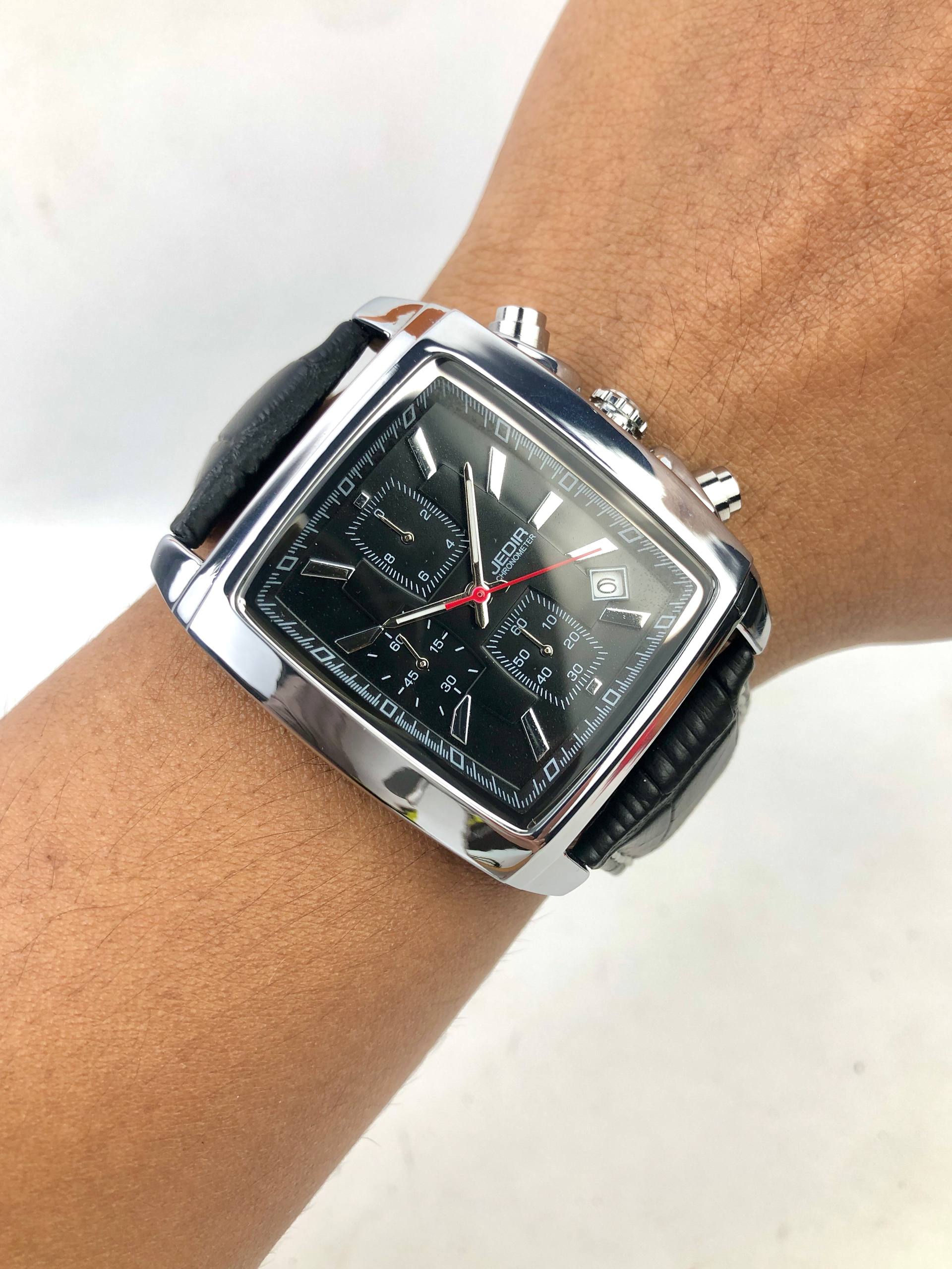 JEDIR CHRONOMETER QUARTZ TANK CASE ALL ORIGINAL