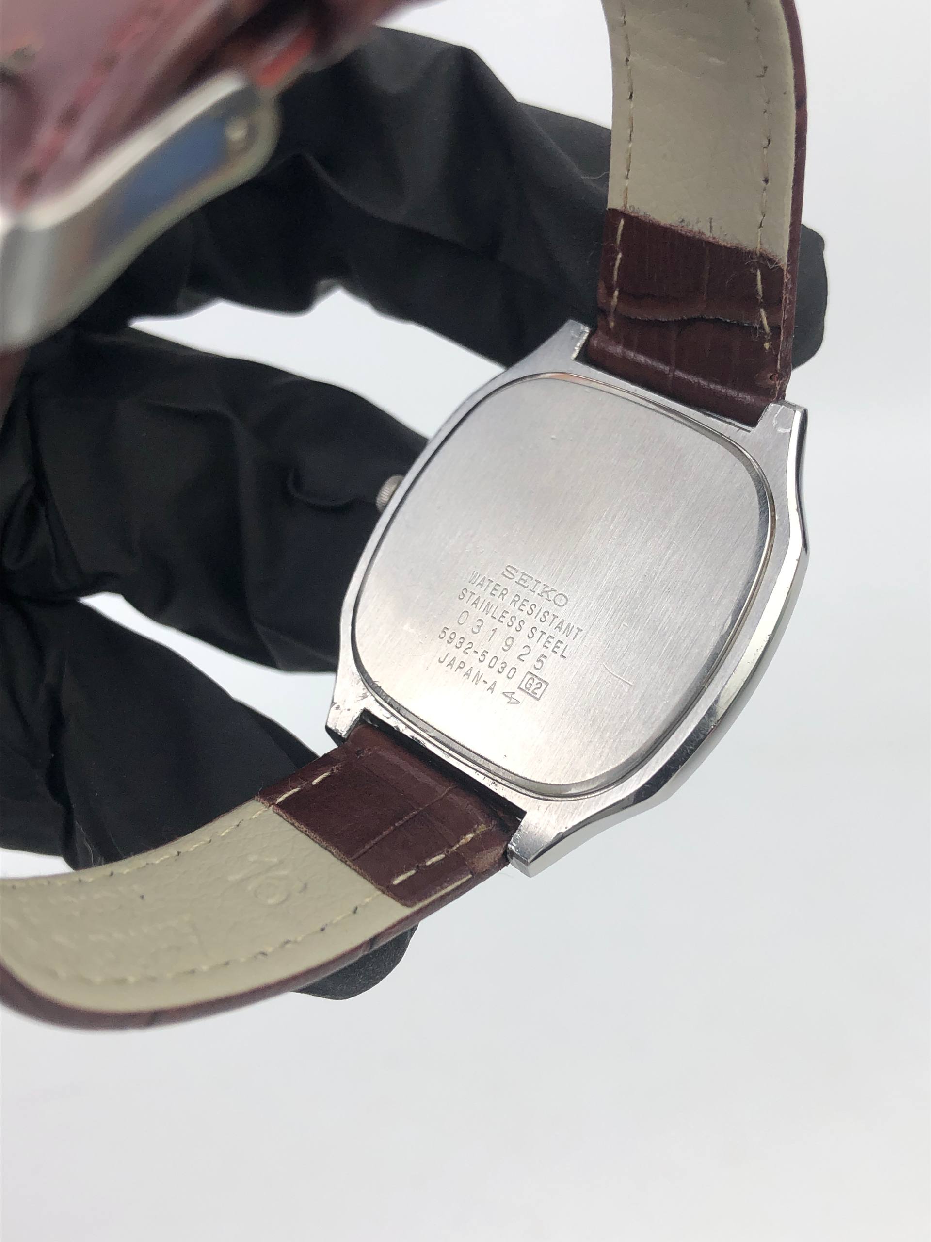 DRESSWATCH SEIKO OCTAGON QUARTZ GREY DIAL CAL 5932 - Gambar 7