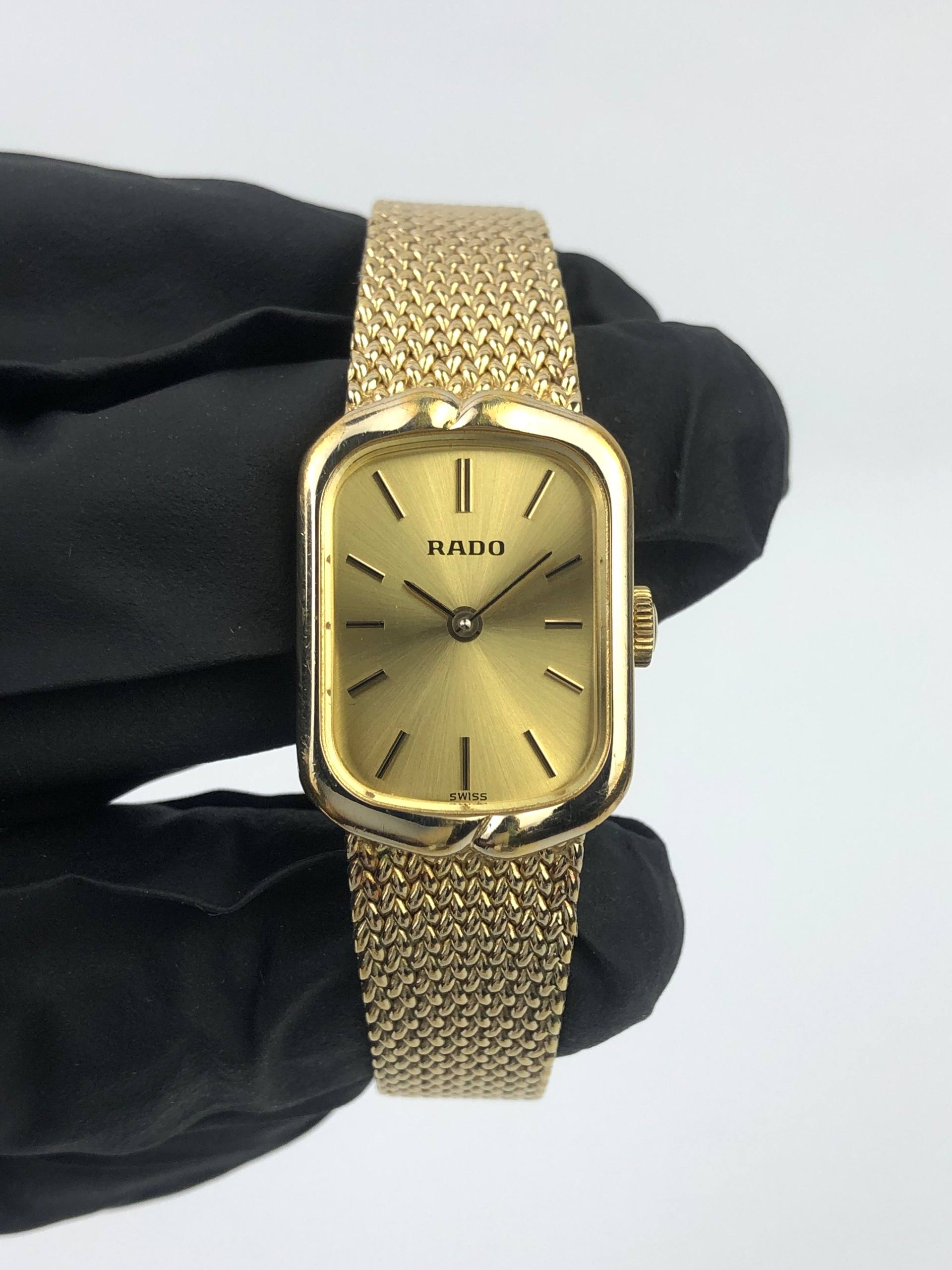 BEAUTIFUL RADO LADIES MILANESE BRACELET GOLD TONE CASE - Gambar 2