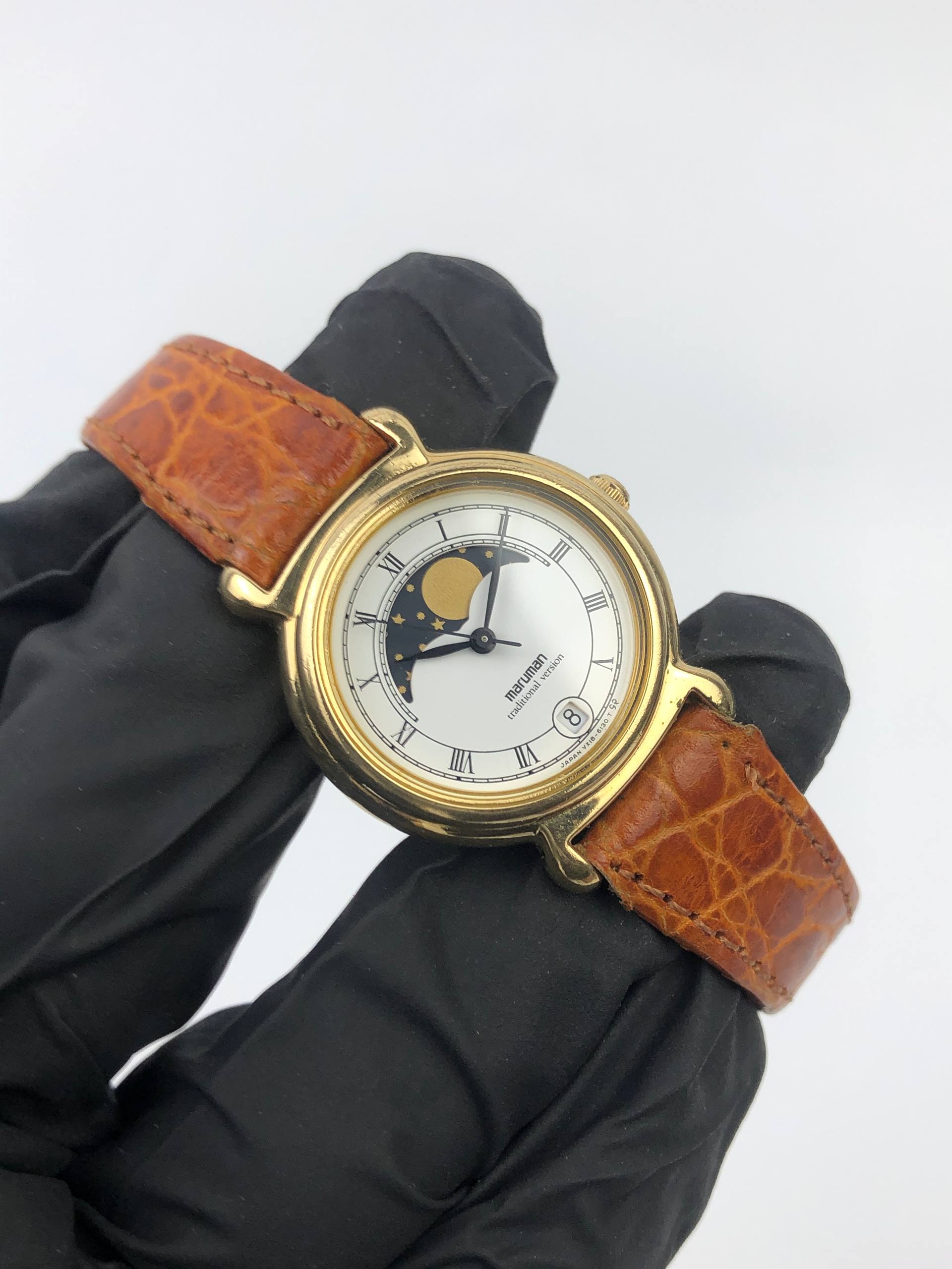 KLASIK MOONPHASE MARUMAN JAPAN QUARTZ - Gambar 4