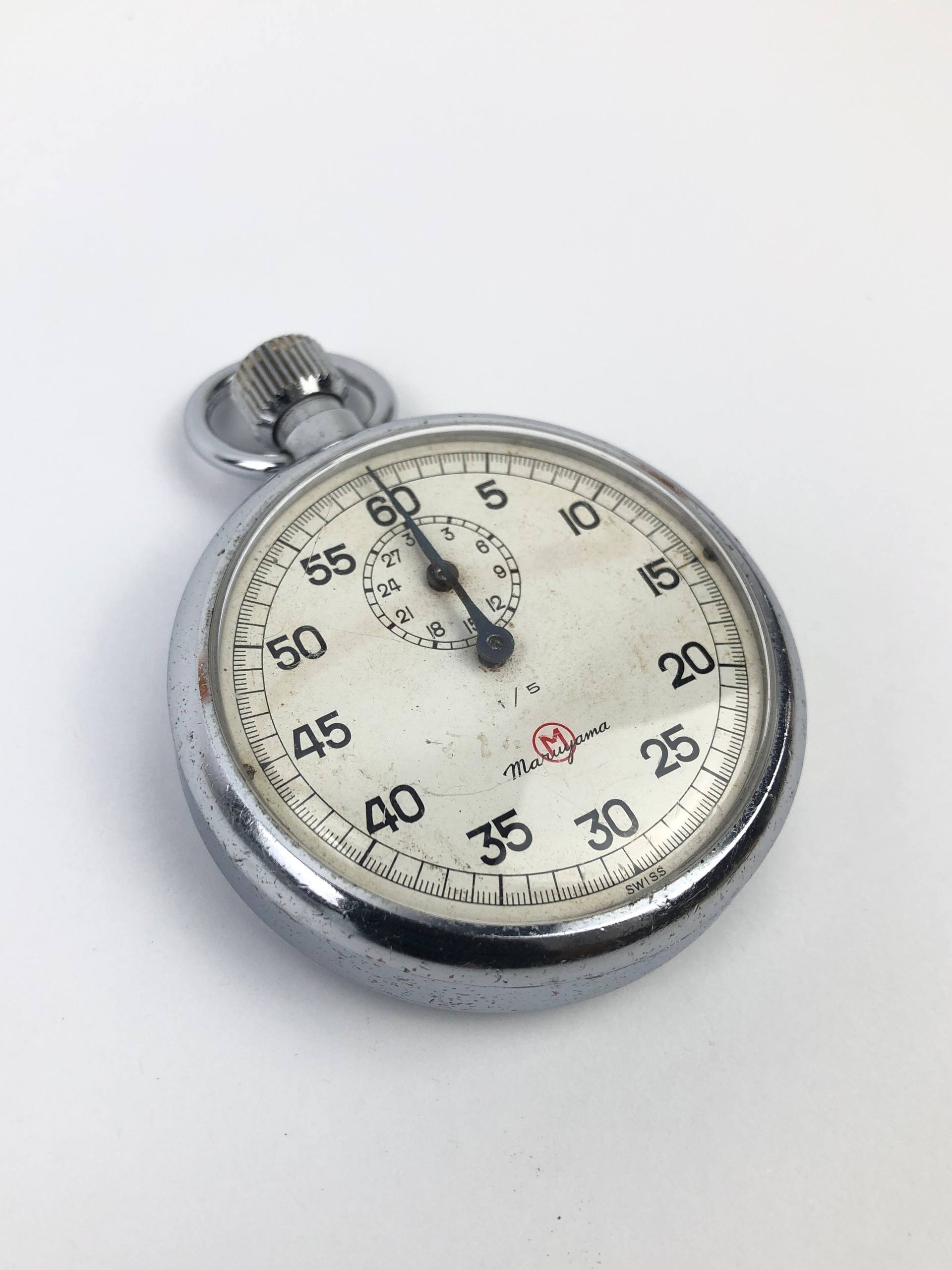 SWISSMADE STOPWATCH VINTAGE MECHANICAL - Gambar 2