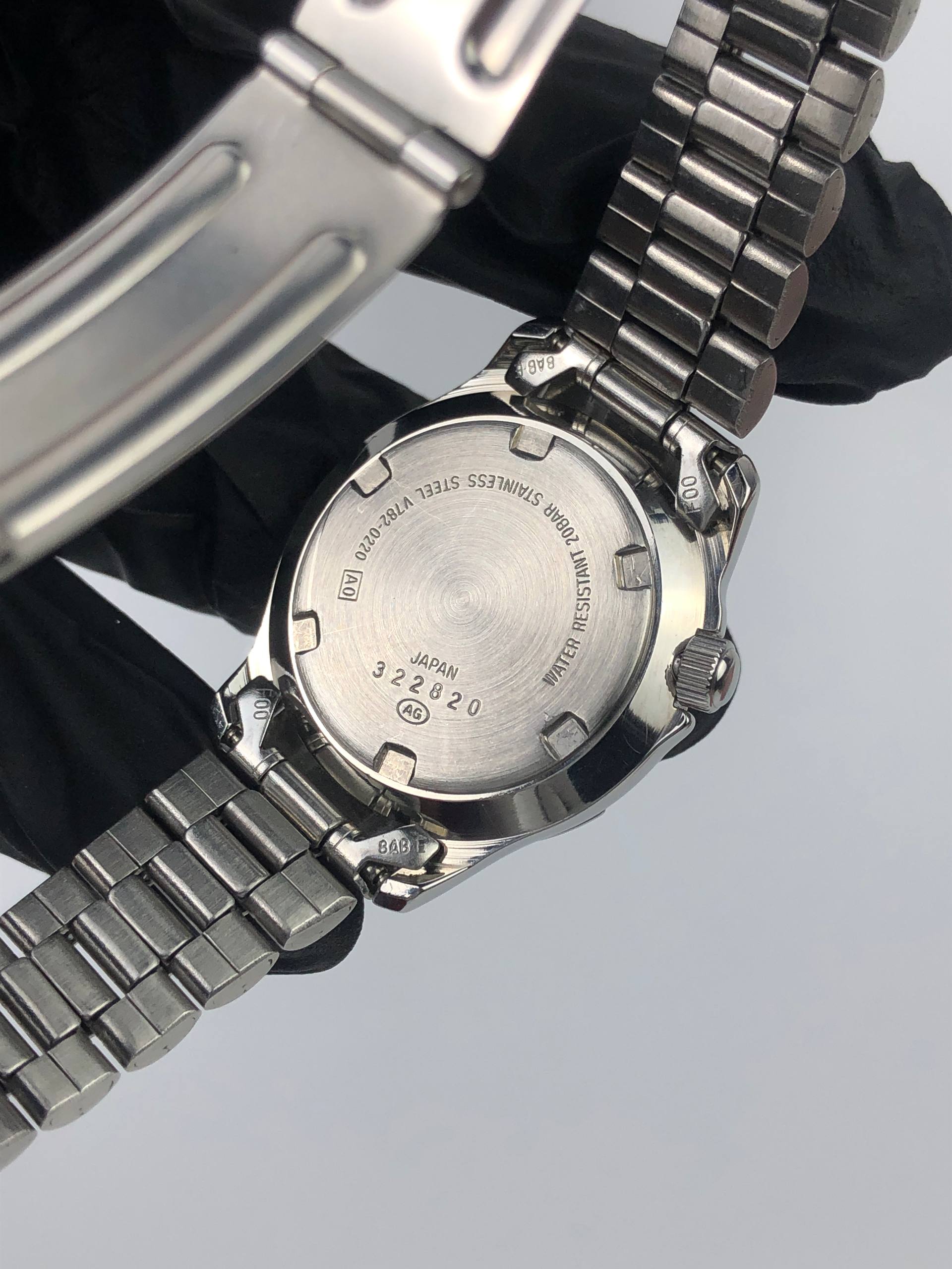 FULLSET ALBA DIVER MIDSIZE AQUAGEAR GREY DIAL ALL ORIGINAL - Gambar 8
