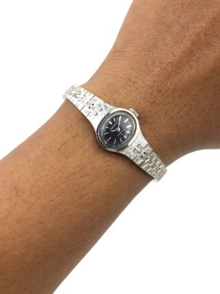 SEIKO WGP VINTAGE OVAL BLACK DIAL ALL ORIGINAL