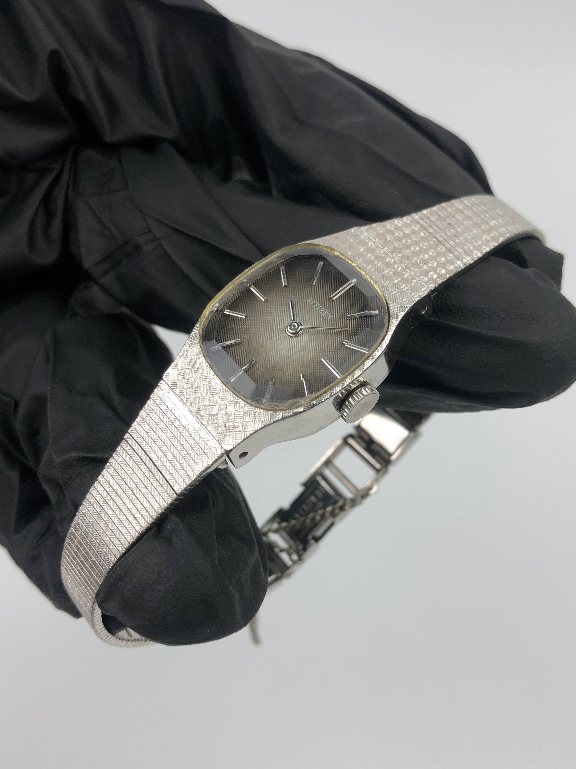 BEAUTIFUL CITIZEN VINTAGE LADIES TEXTURE DIAL CUTTING SAPPHIRE GLASS - Gambar 3