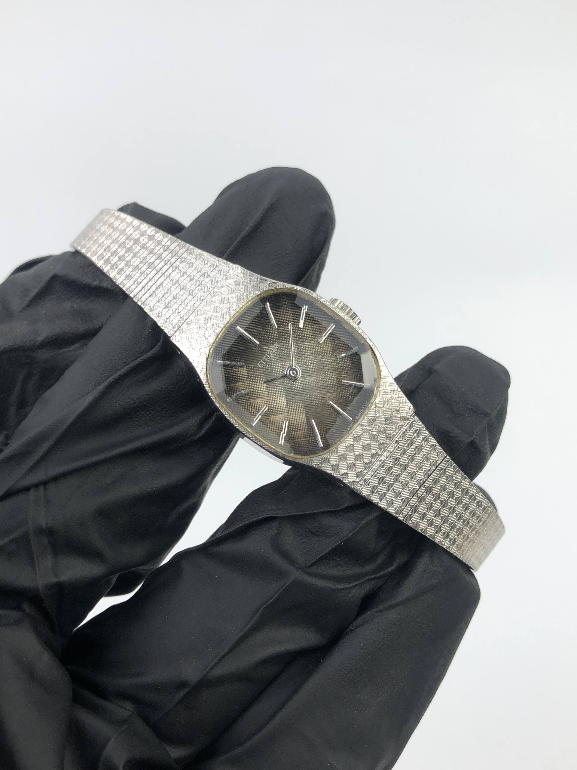 BEAUTIFUL CITIZEN VINTAGE LADIES TEXTURE DIAL CUTTING SAPPHIRE GLASS - Gambar 4