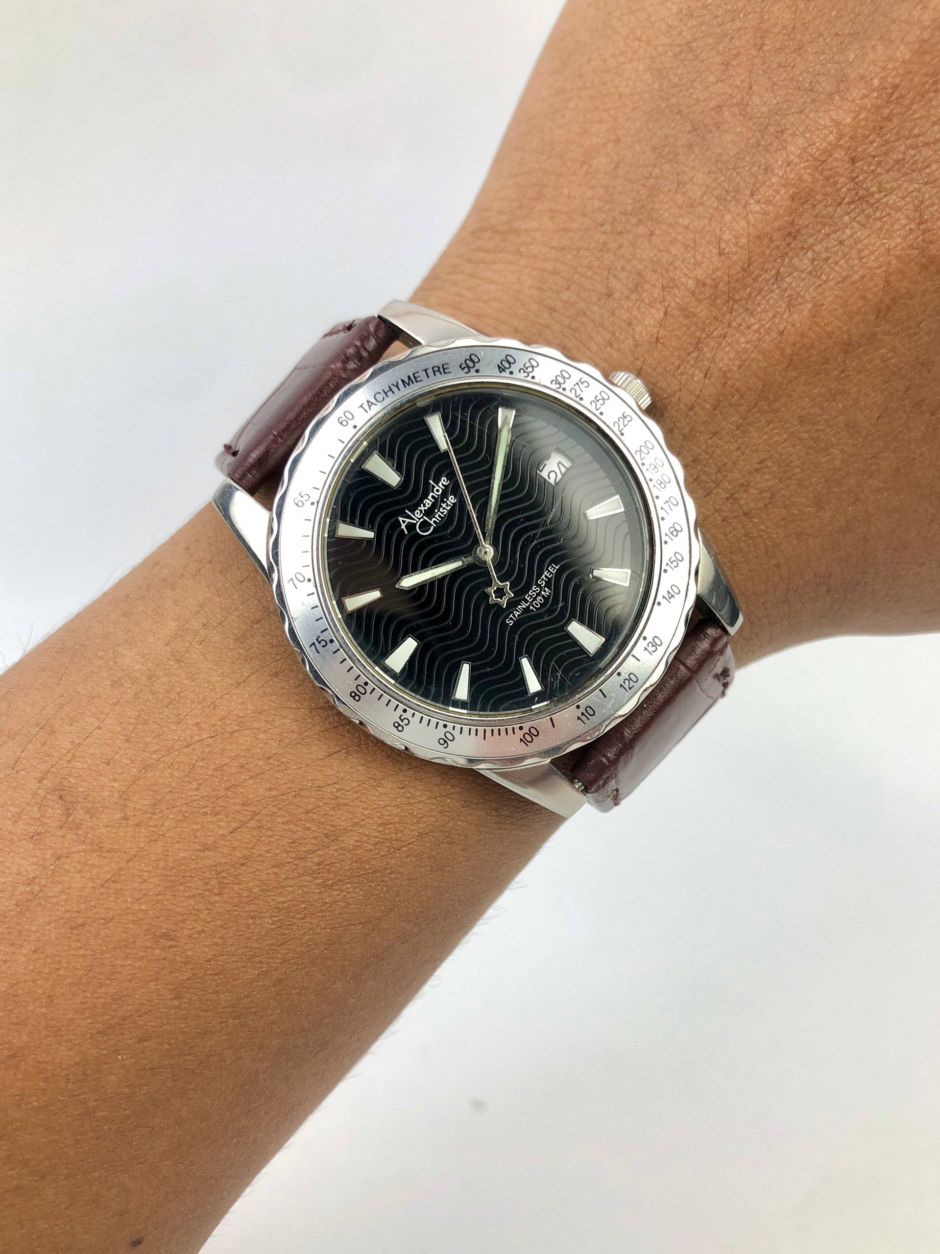 ALEXANDRE CHRISTIE MAN ROUND CASE DATE