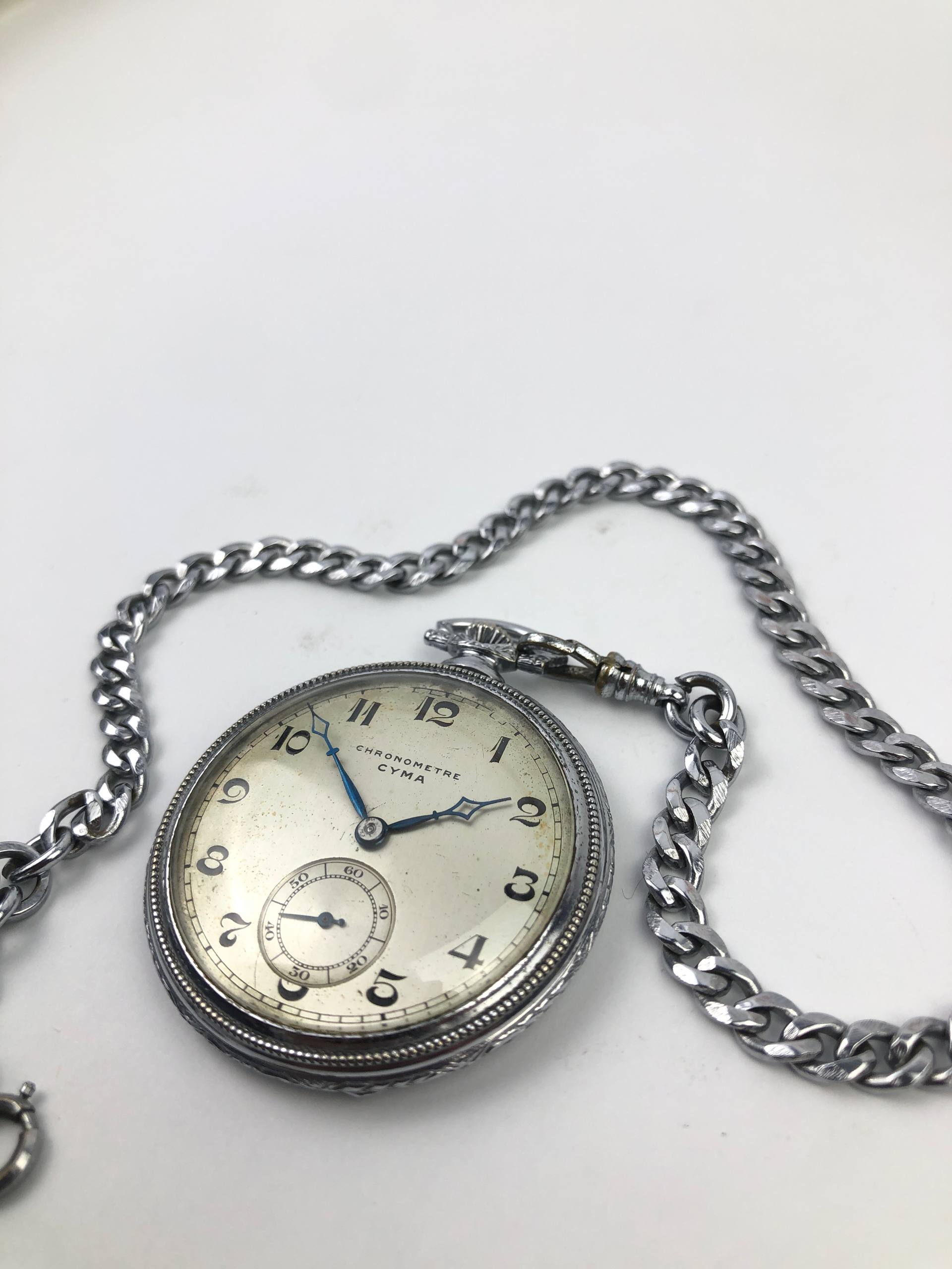 POCKET WATCH CHRONOMETER CYMA CAL 5417 SMALL SECOND - Gambar 2