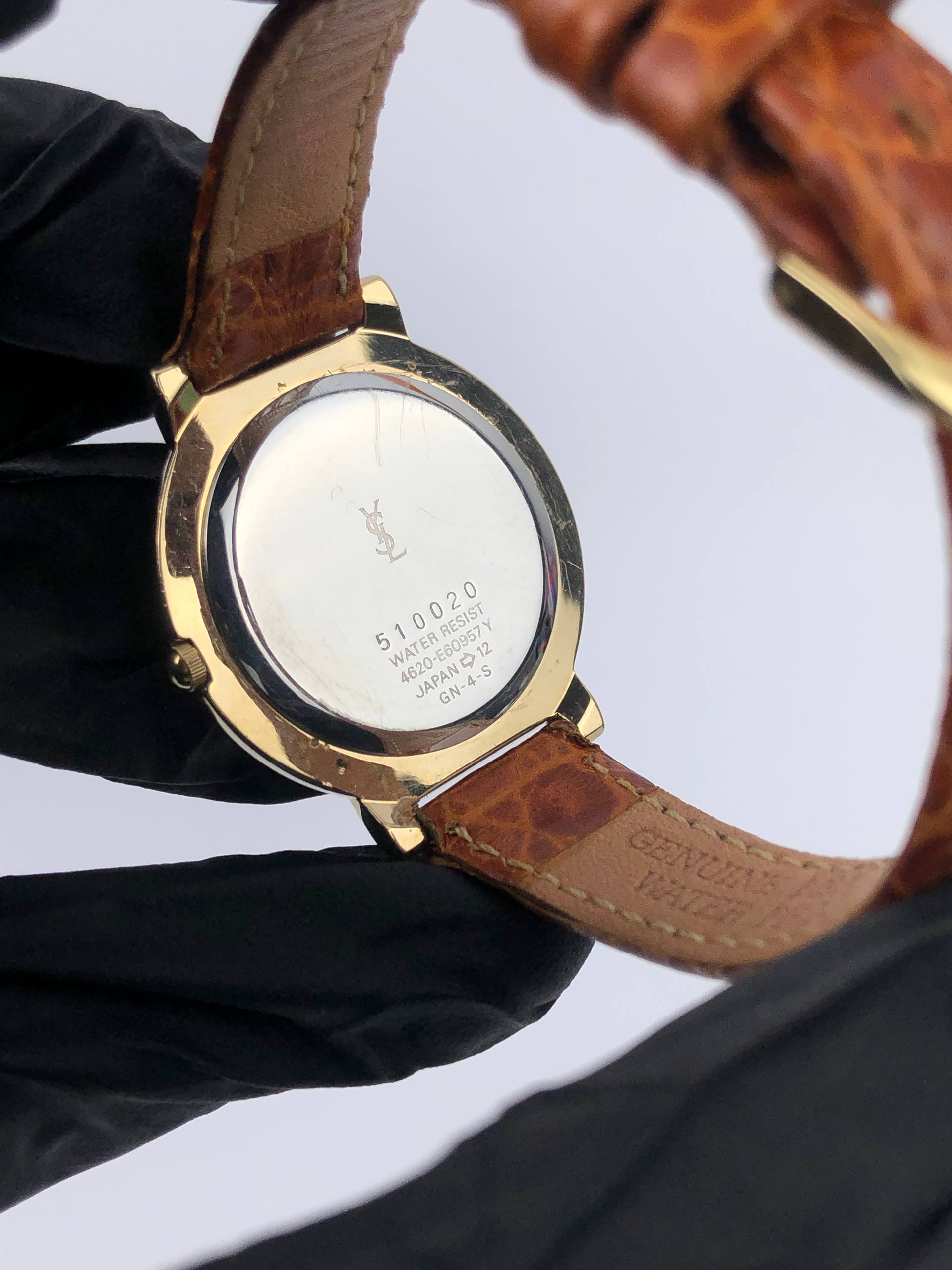 AUTHENTIC YSL GOLD ROMAN DIAL - Gambar 7