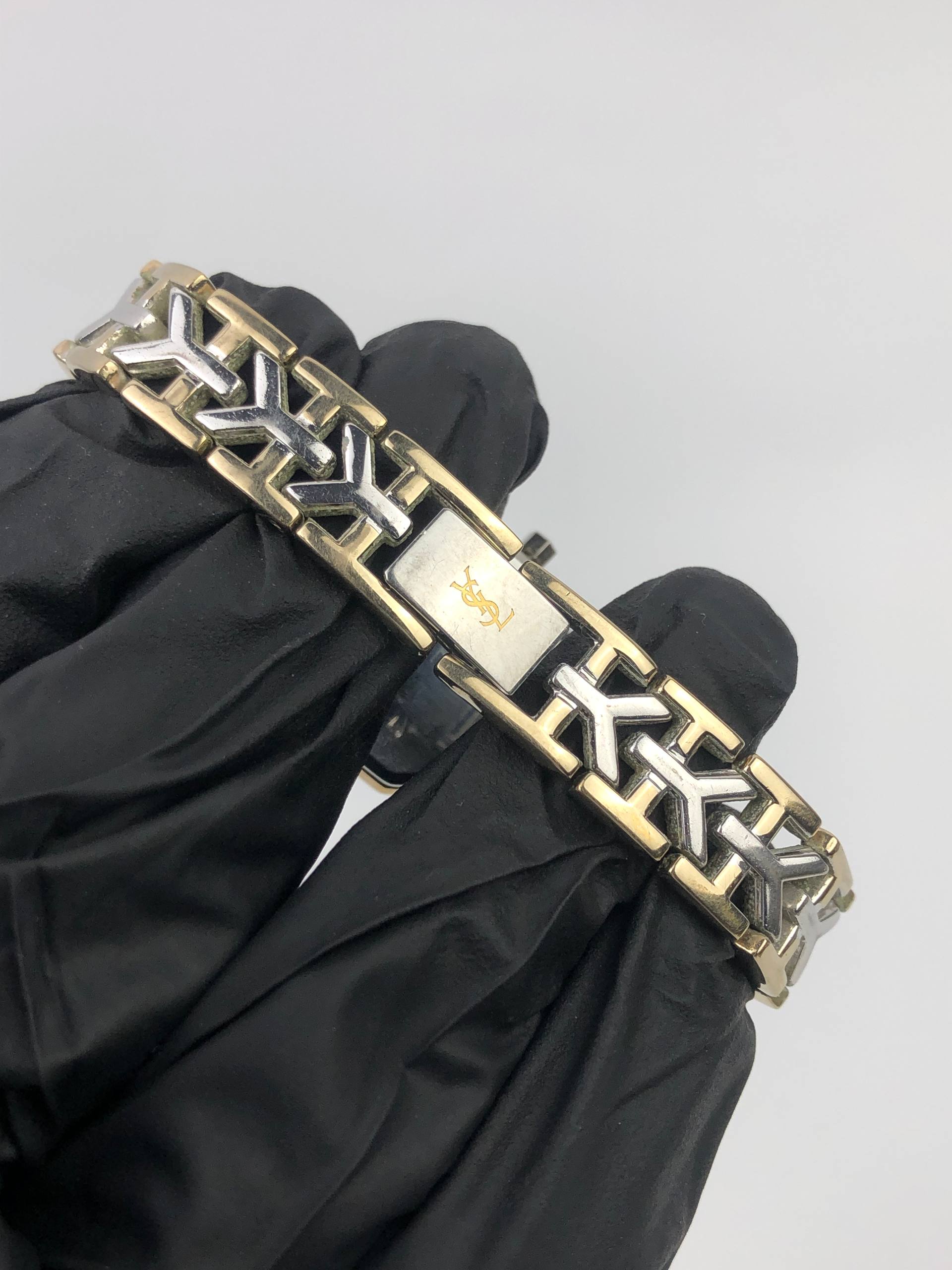 BEAUTIFUL YVES SAINT LAURENT OCTAGON TWO-TONE - Gambar 7