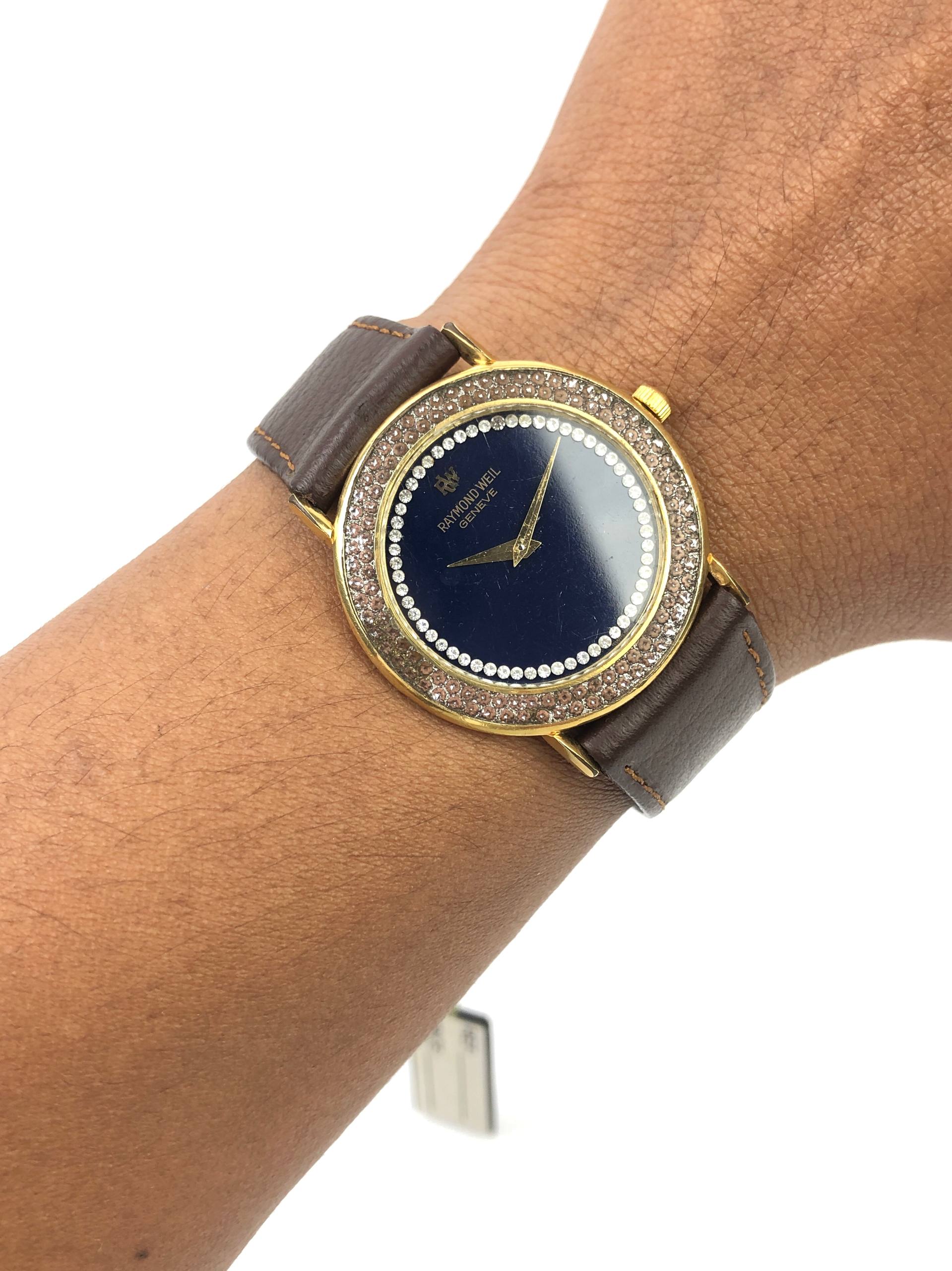 RAYMOND WEIL GENEVE QUARTZ BLUE DIAL