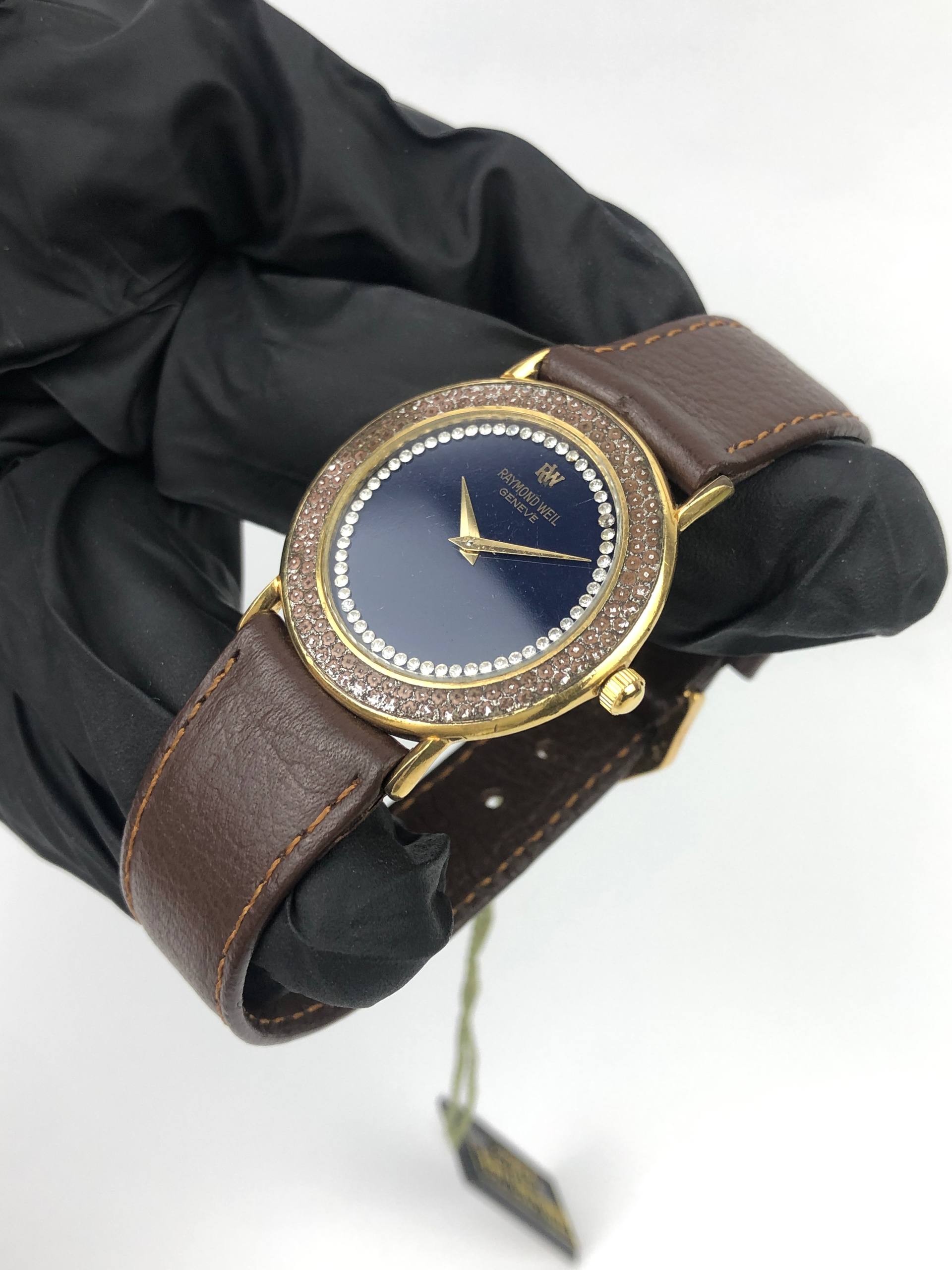 RAYMOND WEIL GENEVE QUARTZ BLUE DIAL - Gambar 3