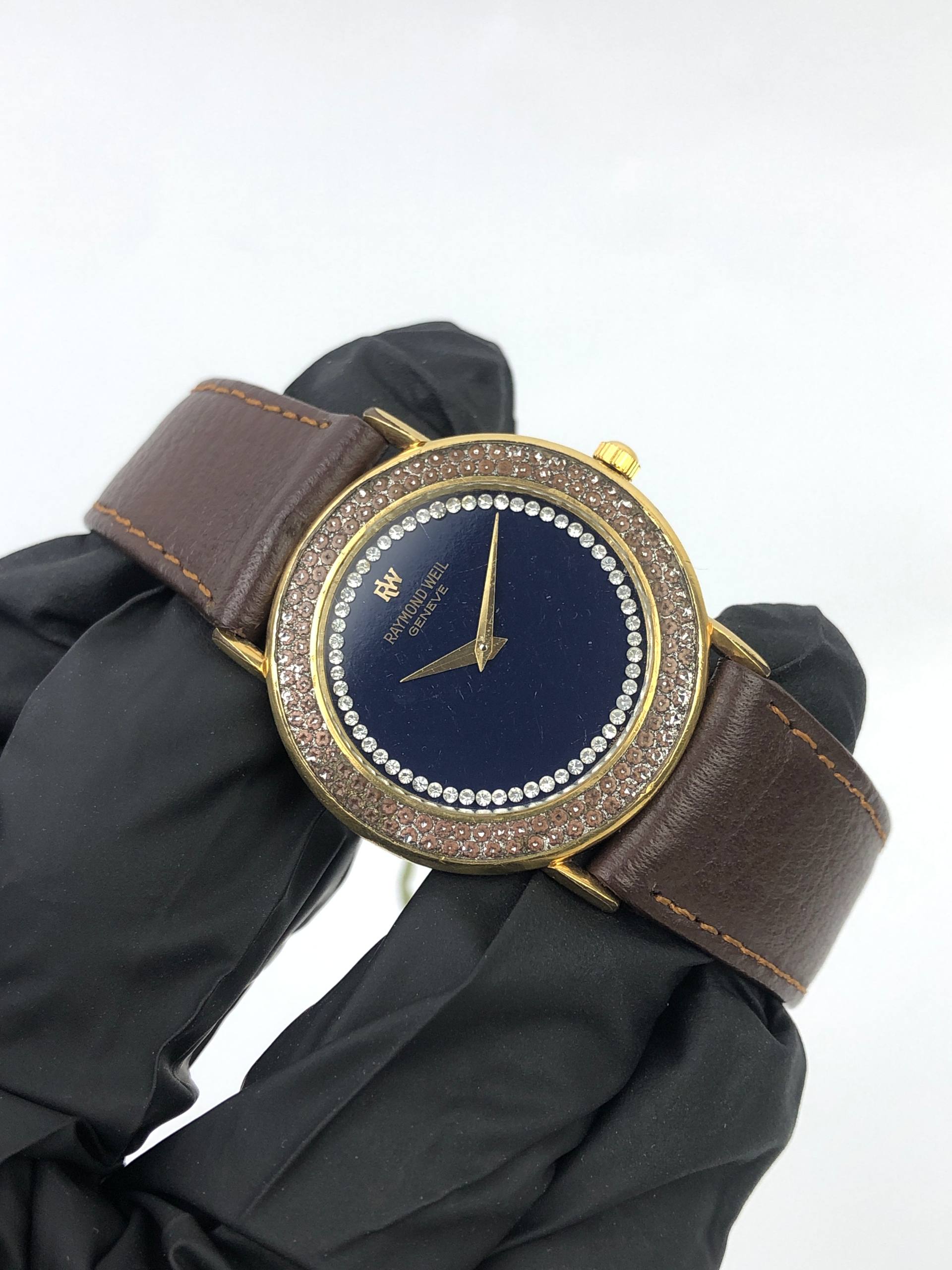 RAYMOND WEIL GENEVE QUARTZ BLUE DIAL - Gambar 4