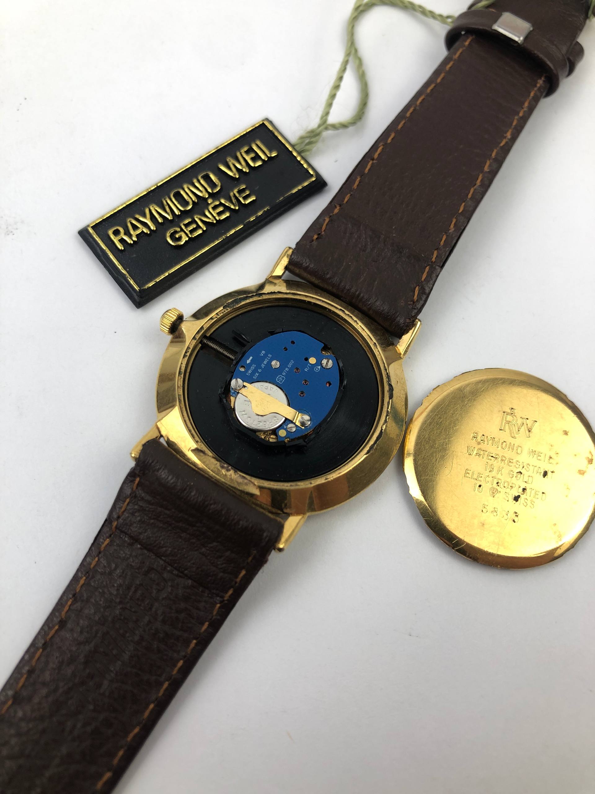 RAYMOND WEIL GENEVE QUARTZ BLUE DIAL - Gambar 9