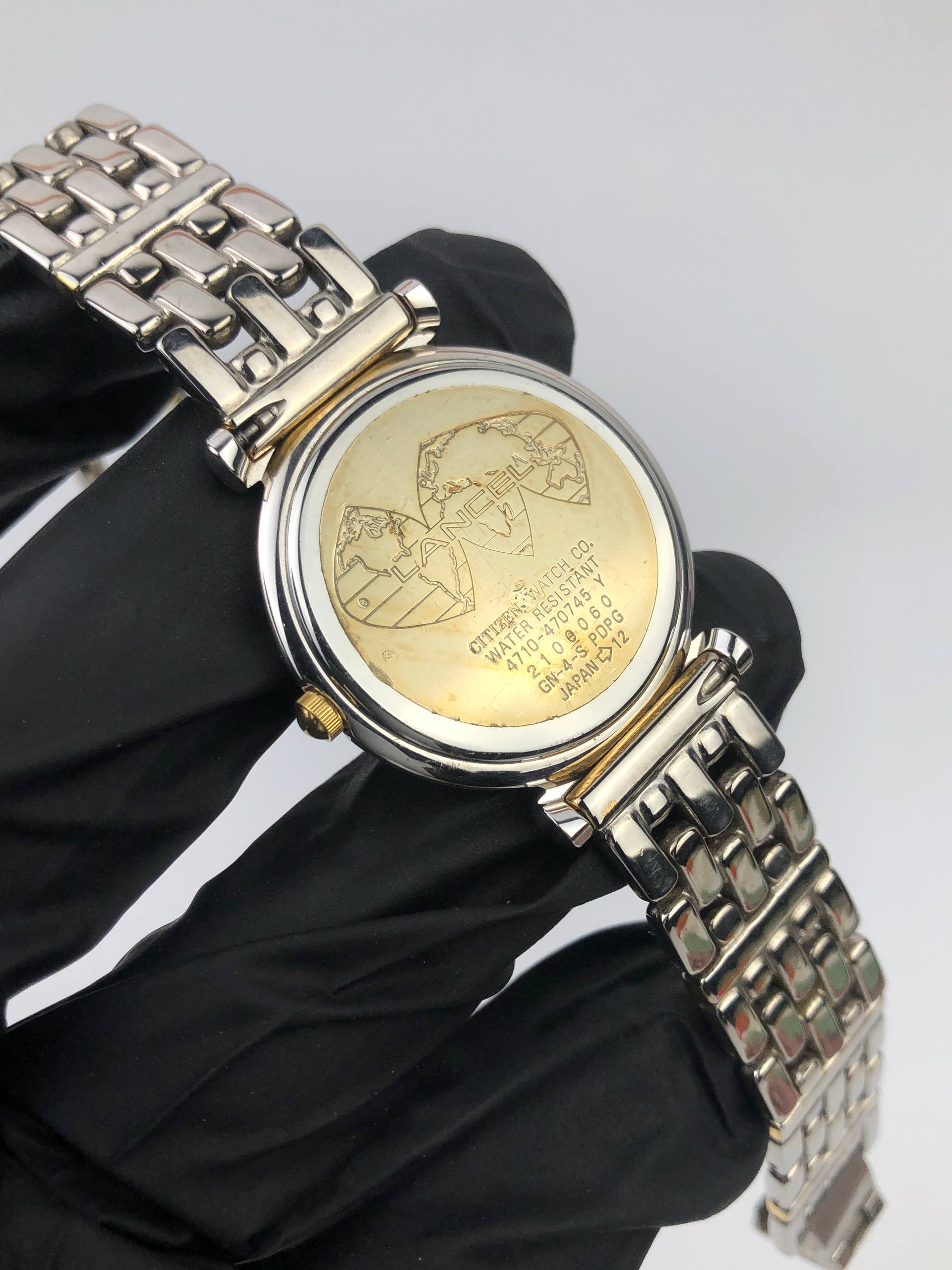 LANCEL PARIS SWISS QUARTZ TWO TONE DATE DRESS WATCH - Gambar 7