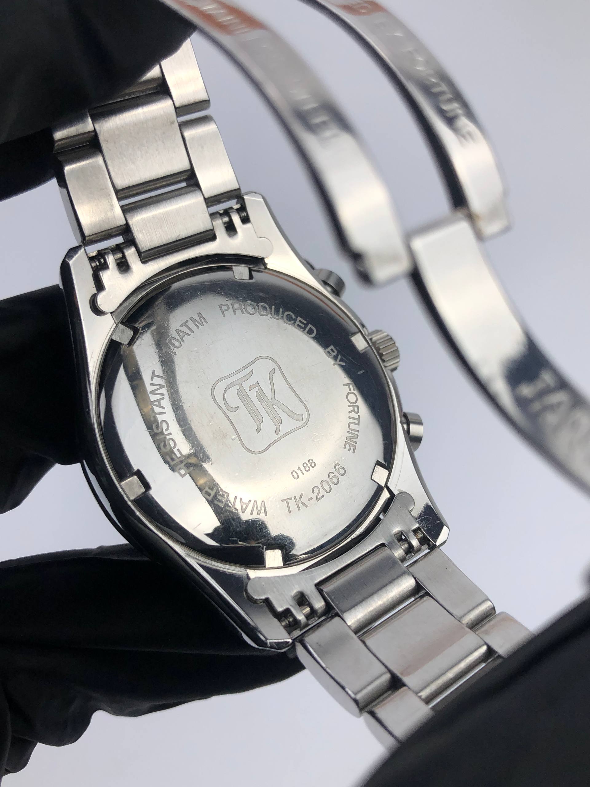 TAKEO KIKUCHI VK63 CHRONOGRAPH BLACK DIAL STAINLESS STEEL JAPAN - Gambar 8