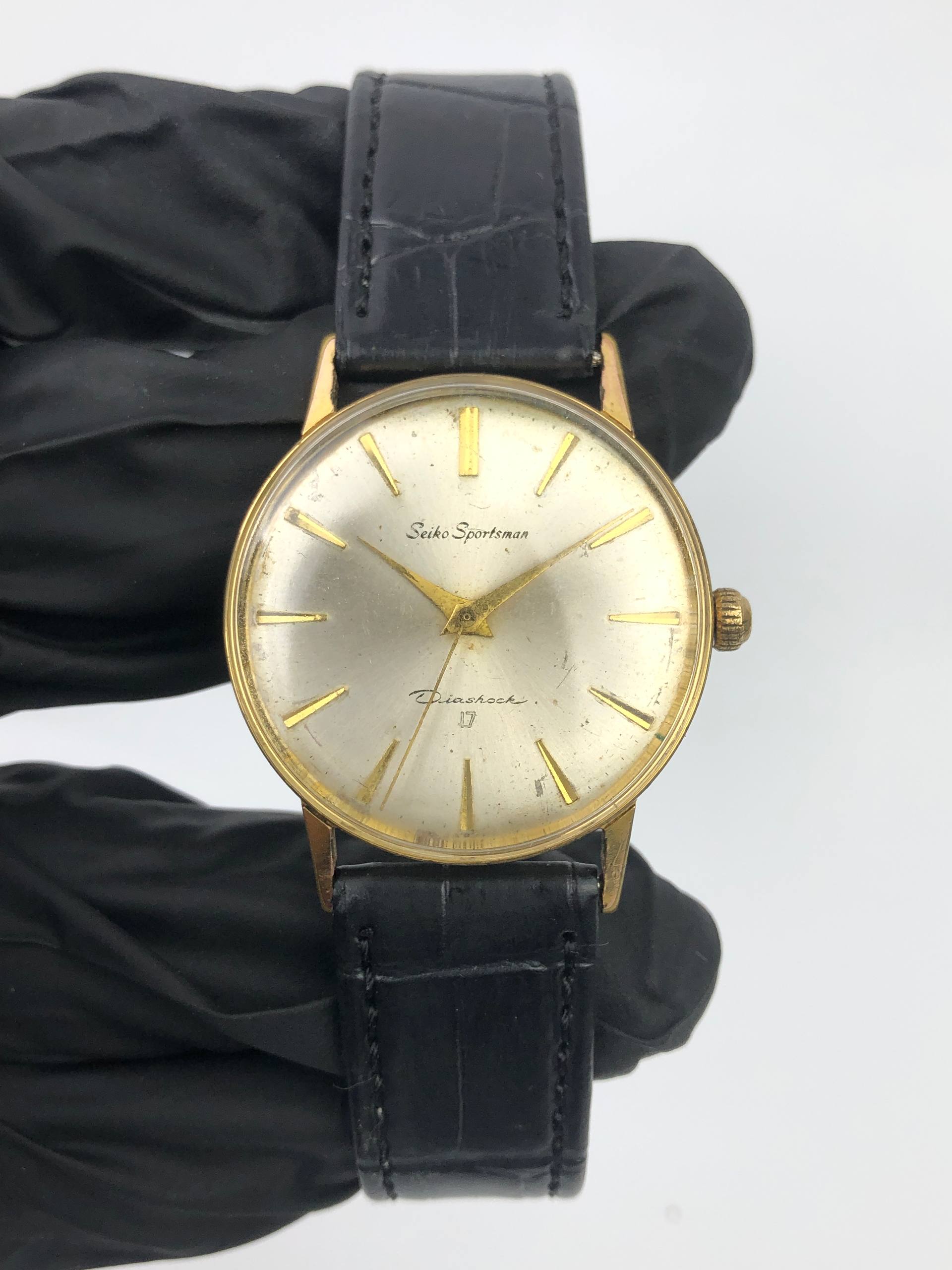 SEIKO SPORTSMAN DIASHOCK 17J VINTAGE 20K MIKRON - Gambar 2