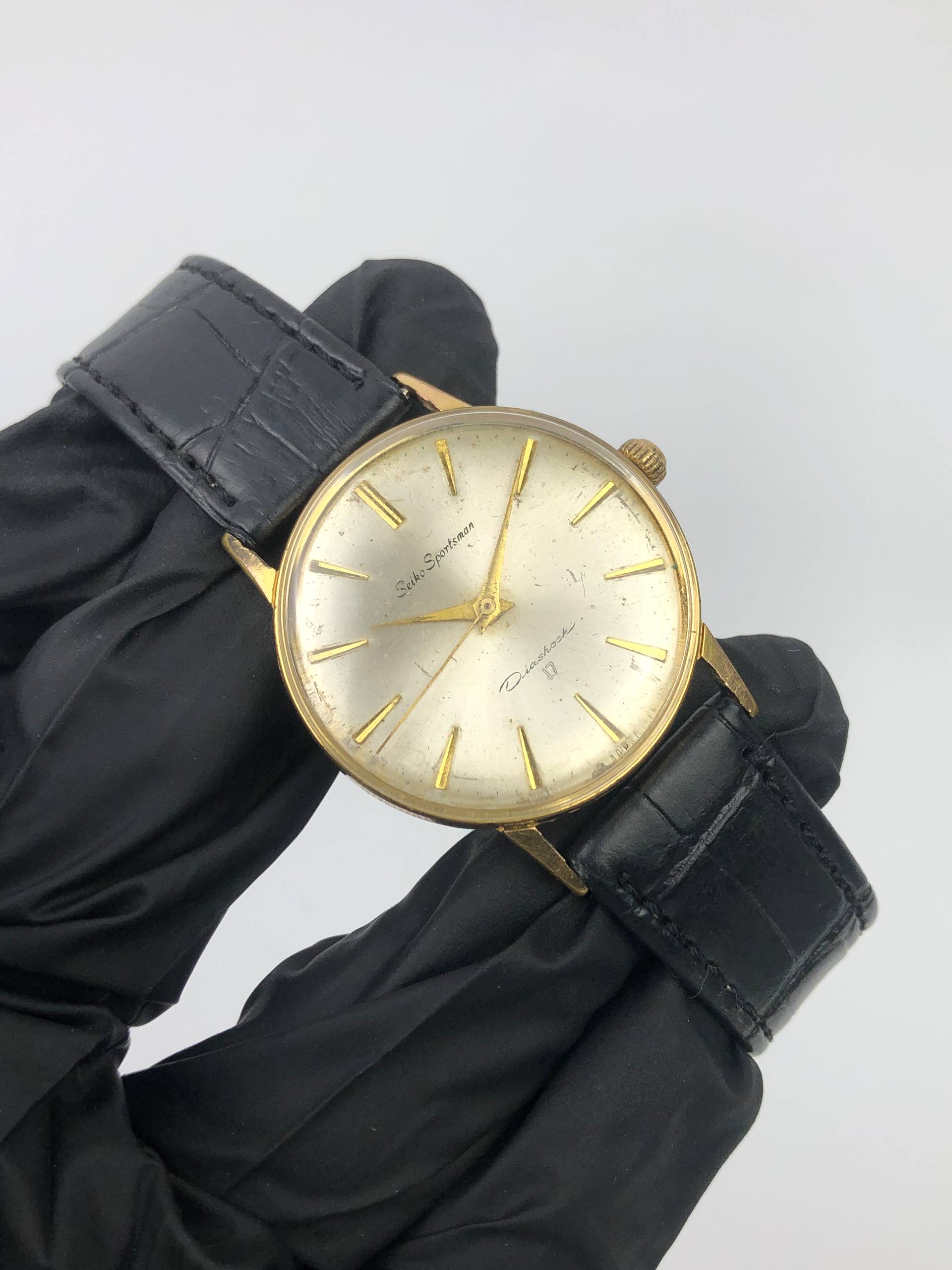 SEIKO SPORTSMAN DIASHOCK 17J VINTAGE 20K MIKRON - Gambar 4