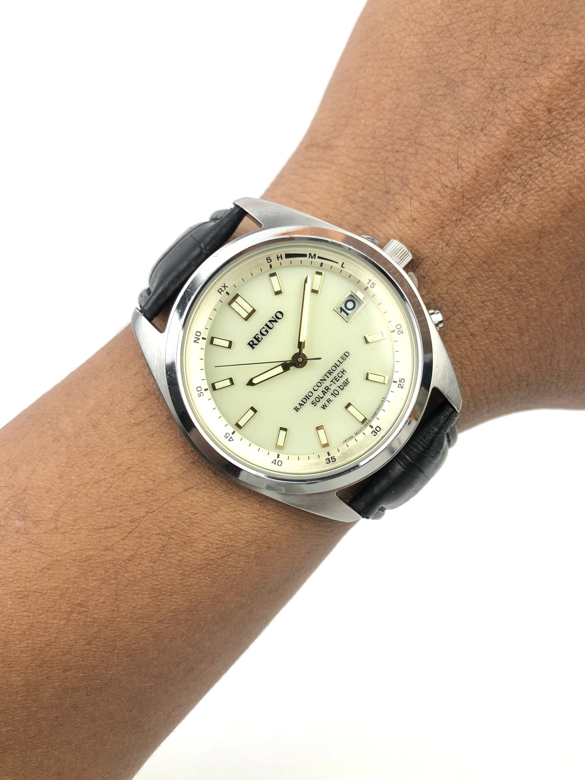 CITIZEN REGUNO RADIO CONTROLLED BEIGE DIAL