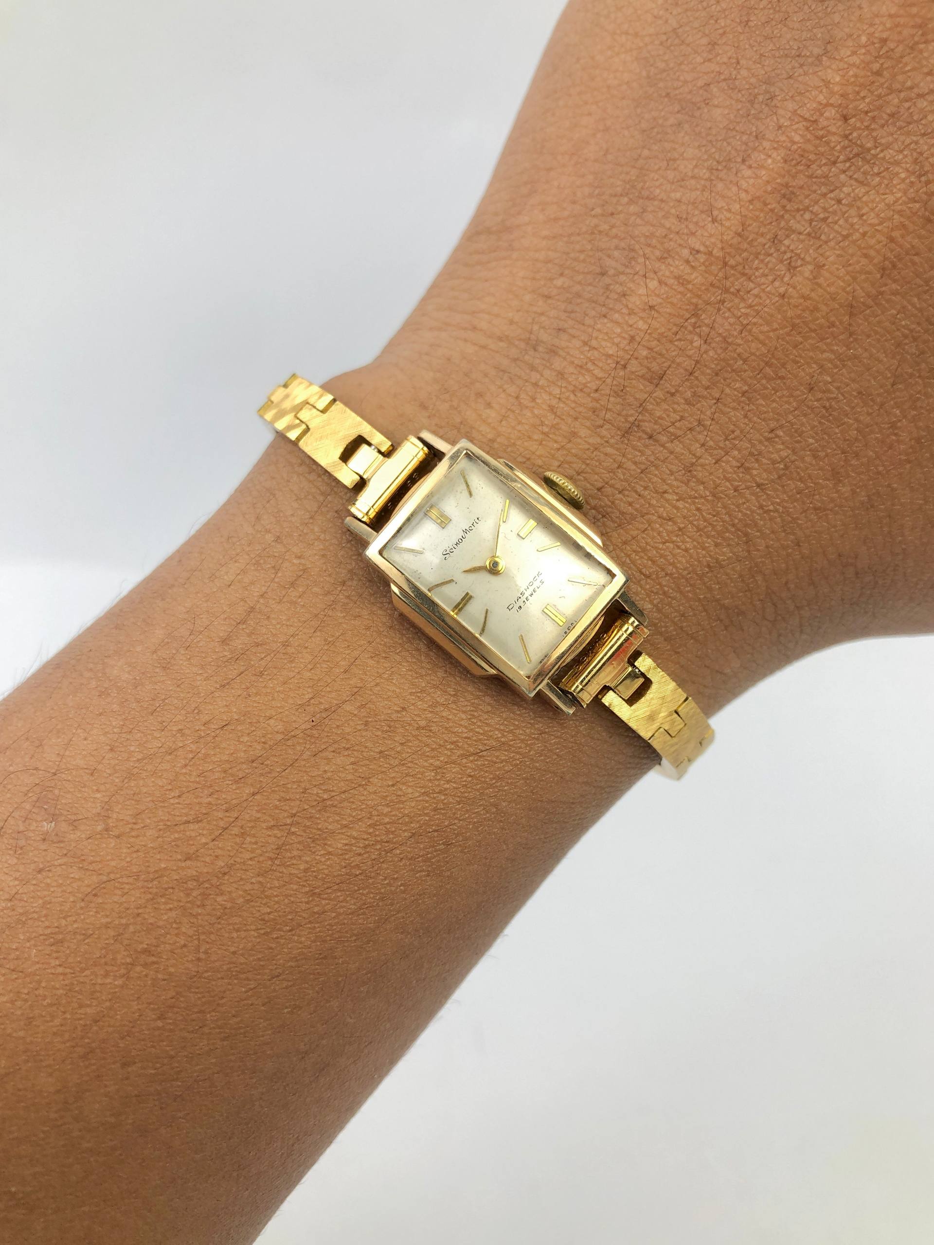 SEIKO MERIT ARTDECO VINTAGE 14k GOLD FILLED