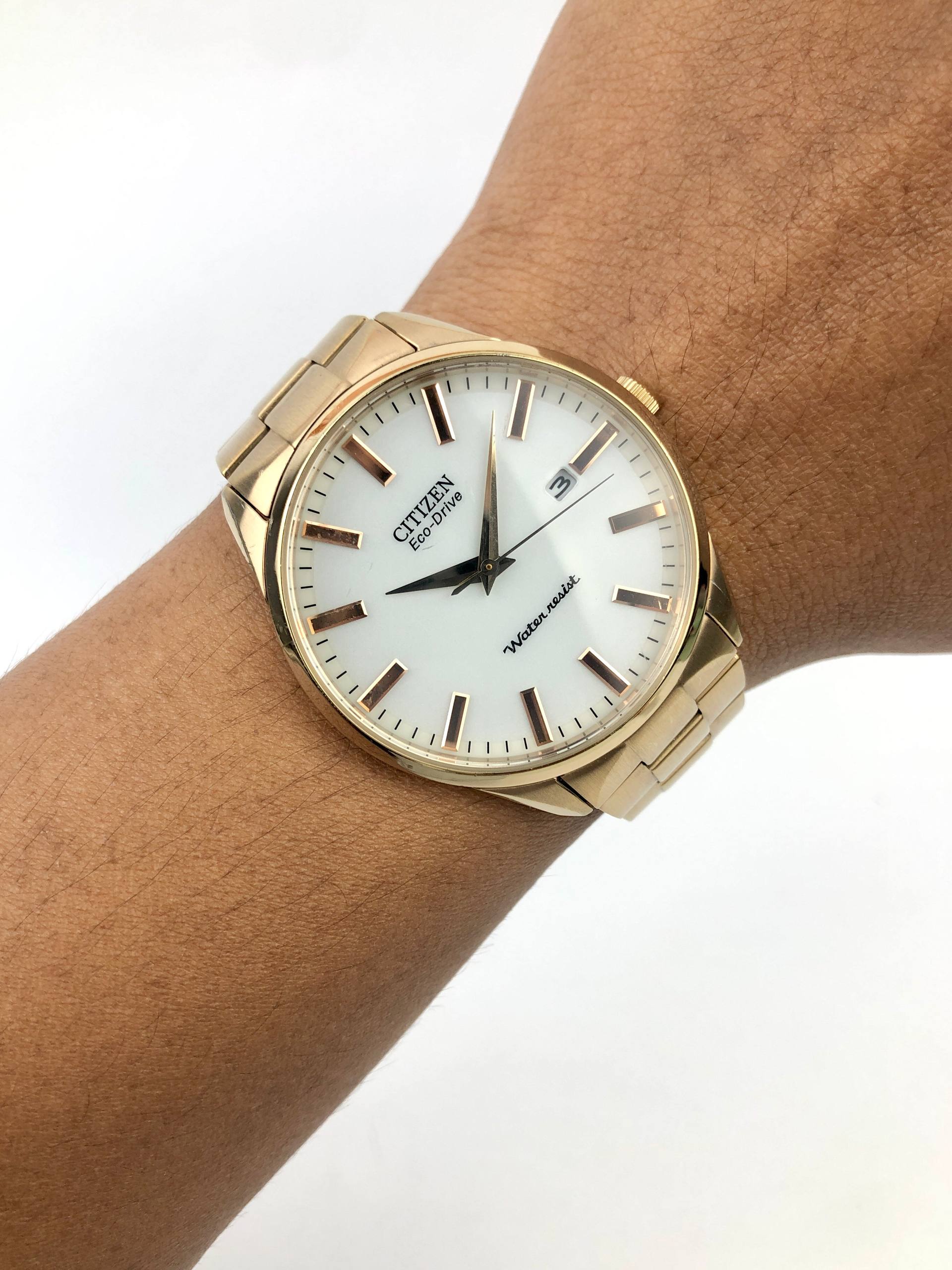 CITIZEN ECODRIVE MAN SIZE GOLD ALL ORIGINAL