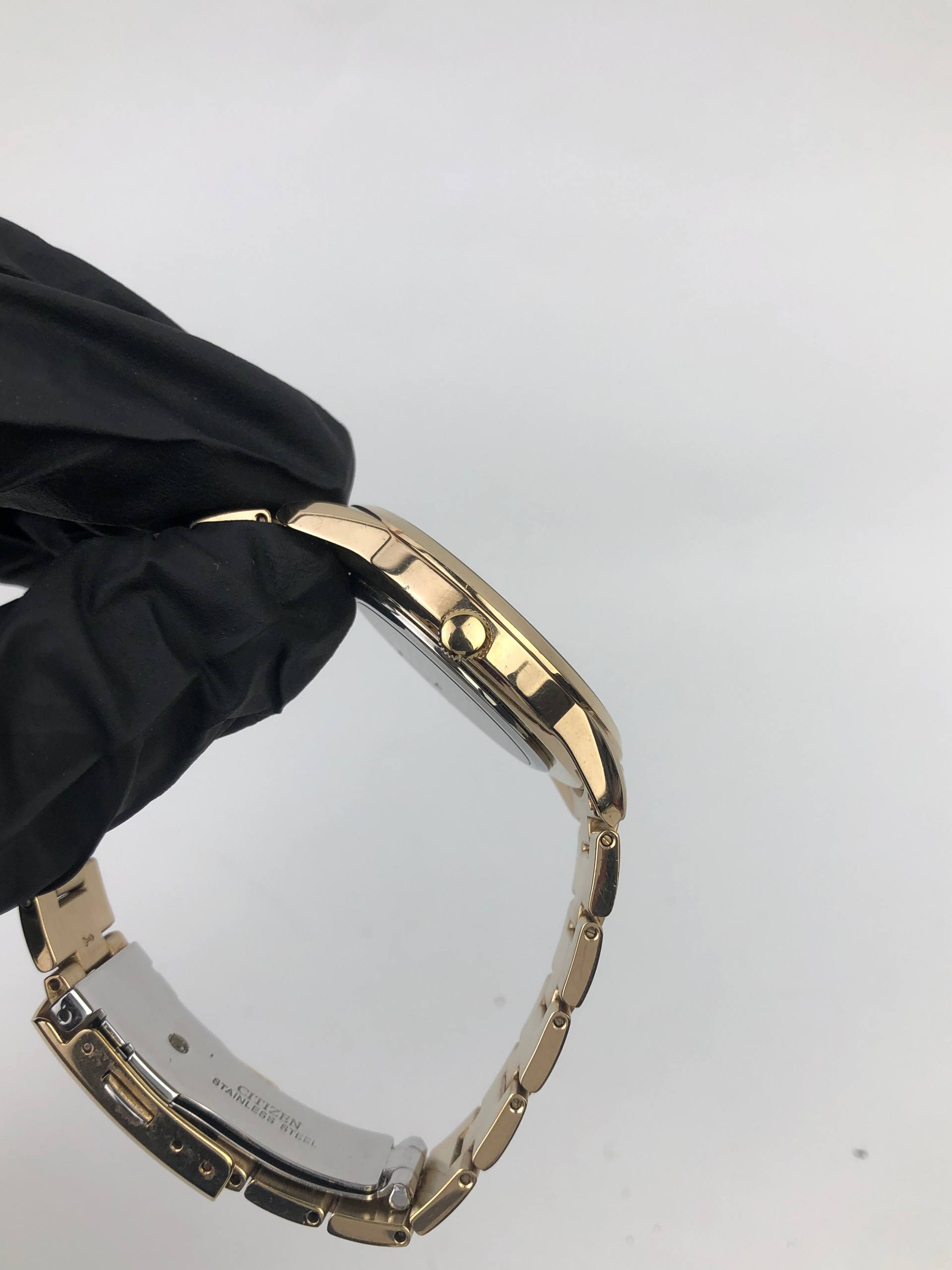 CITIZEN ECODRIVE MAN SIZE GOLD ALL ORIGINAL - Gambar 5