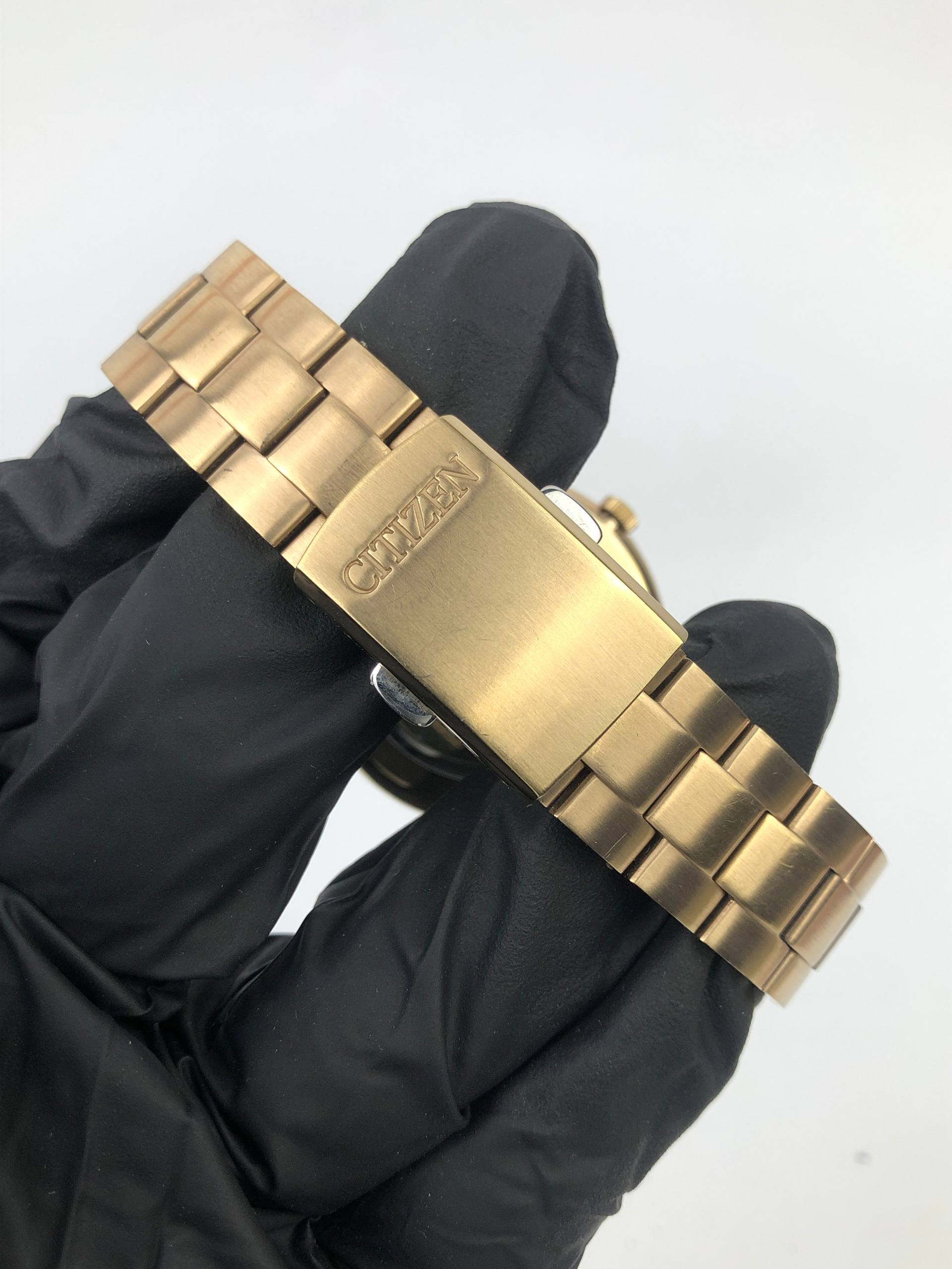 CITIZEN ECODRIVE MAN SIZE GOLD ALL ORIGINAL - Gambar 7
