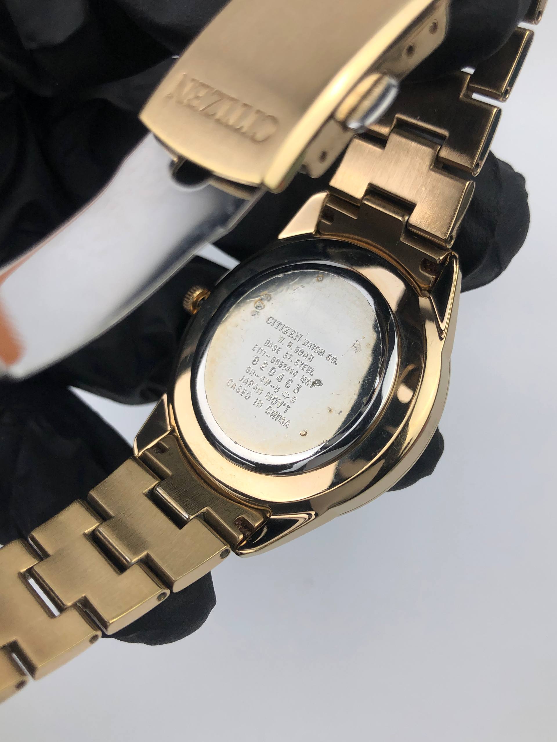 CITIZEN ECODRIVE MAN SIZE GOLD ALL ORIGINAL - Gambar 8