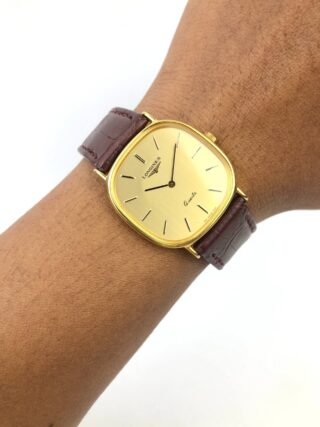 DRESSWATCH LONGINES QUARTZ TANK LINEN DIAL