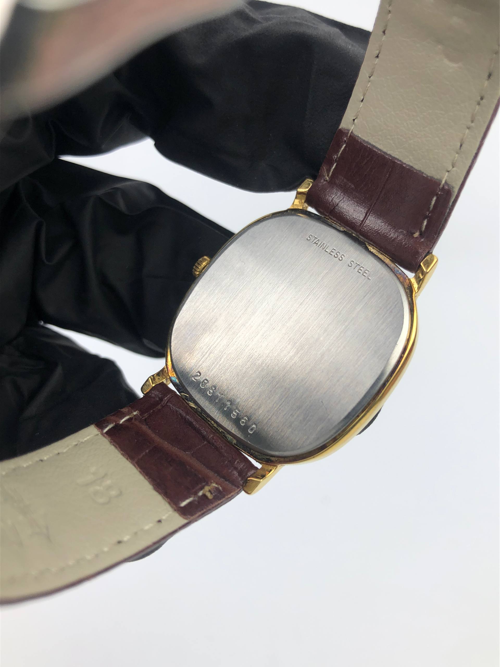 DRESSWATCH LONGINES QUARTZ TANK LINEN DIAL - Gambar 7