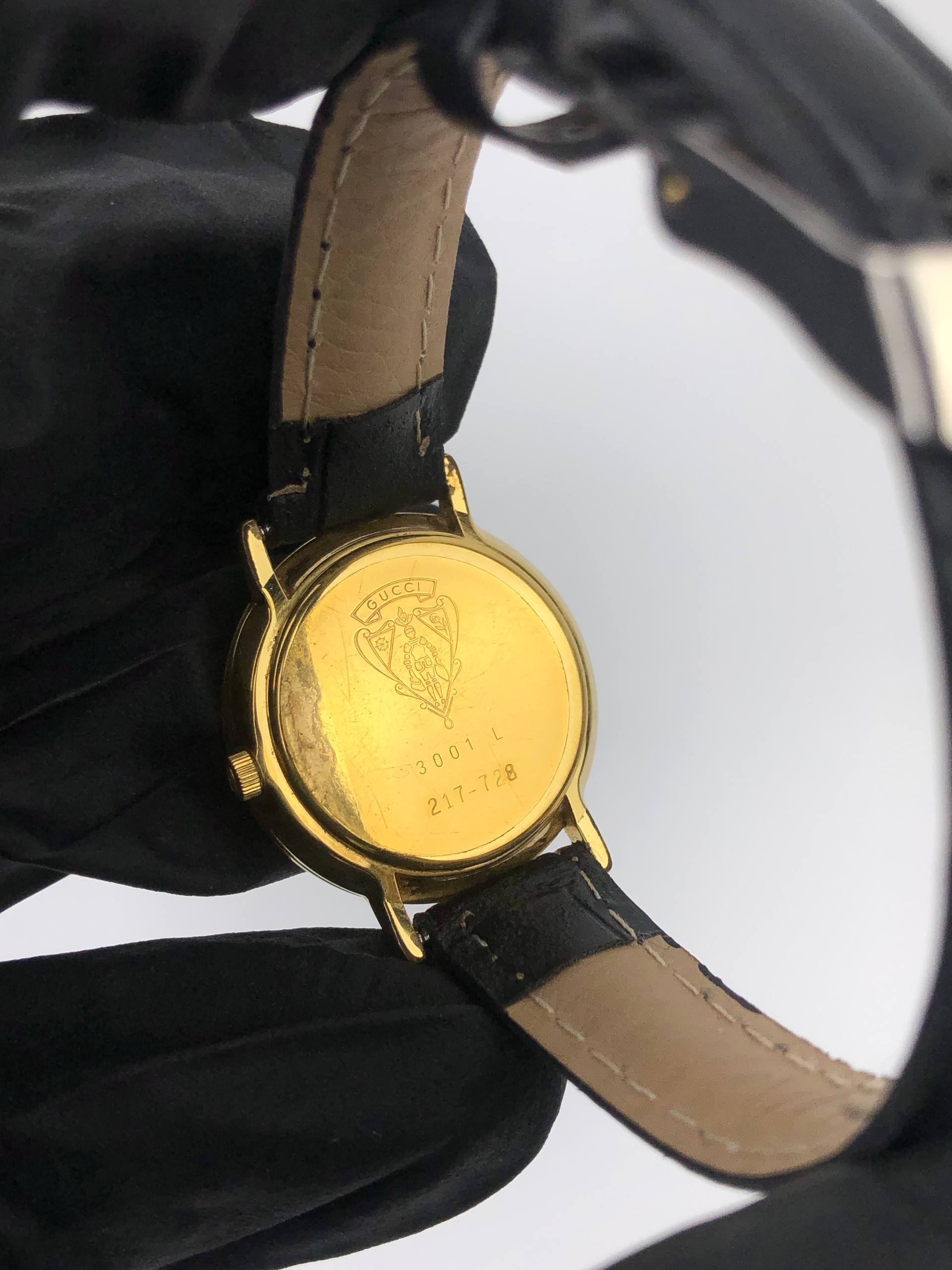 GUCCI 3001 L LADIES ROMAN BEZEL SWISS QUARTZ - Gambar 7