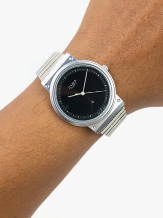 CASIO QUARTZ ANALOG SIMPLE BLACK DIAL