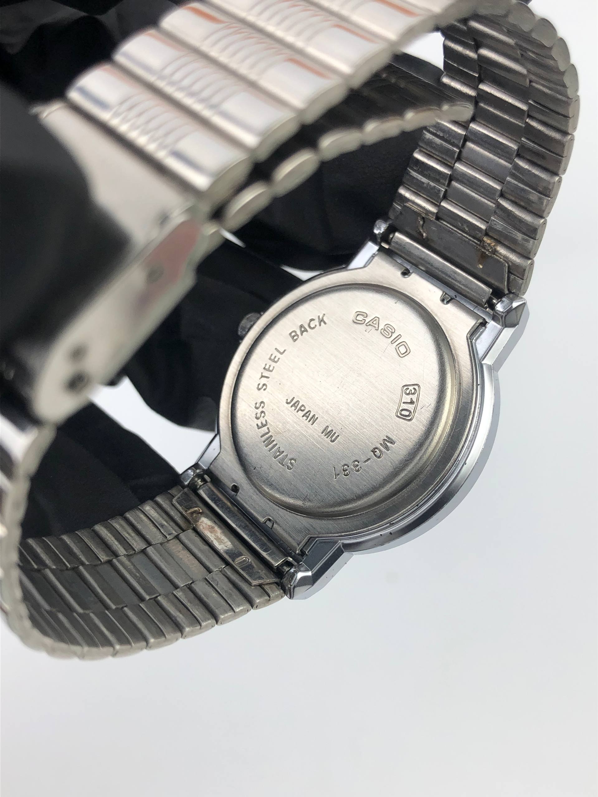 CASIO QUARTZ ANALOG SIMPLE BLACK DIAL - Gambar 7