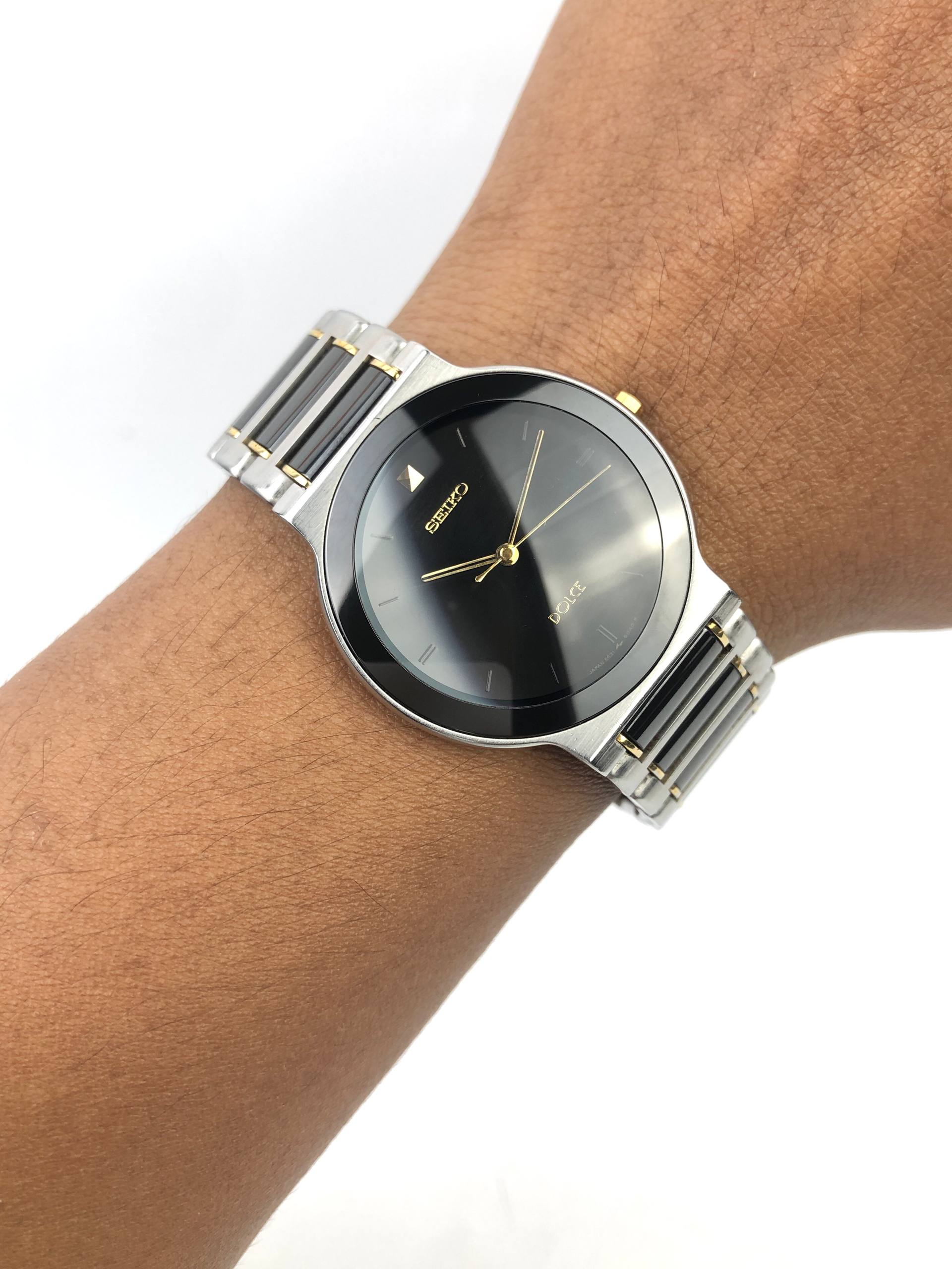SEIKO DOLCE CAL 5S21 CERAMIC BEZEL & BRACELET