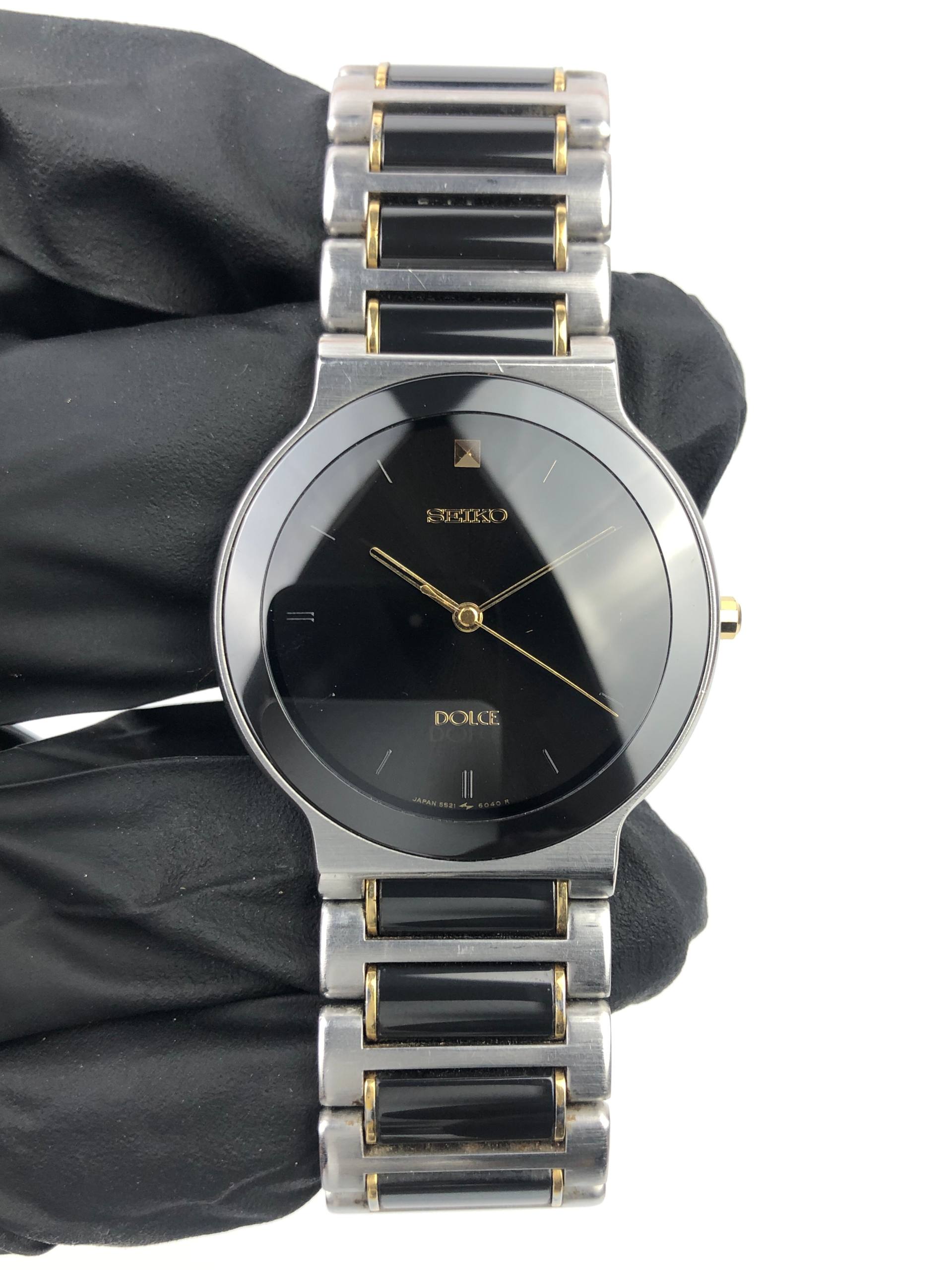 SEIKO DOLCE CAL 5S21 CERAMIC BEZEL & BRACELET - Gambar 2
