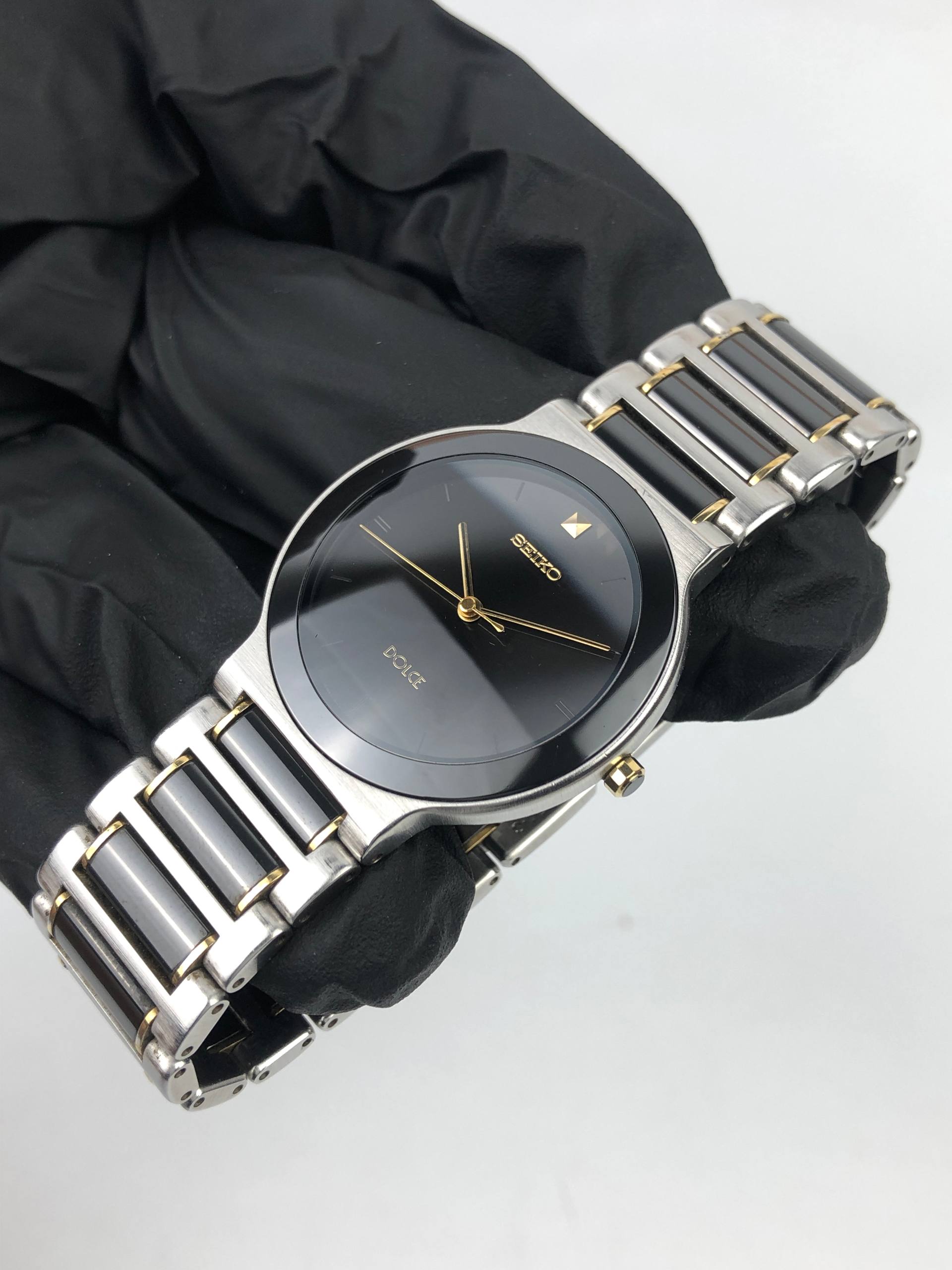 SEIKO DOLCE CAL 5S21 CERAMIC BEZEL & BRACELET - Gambar 3