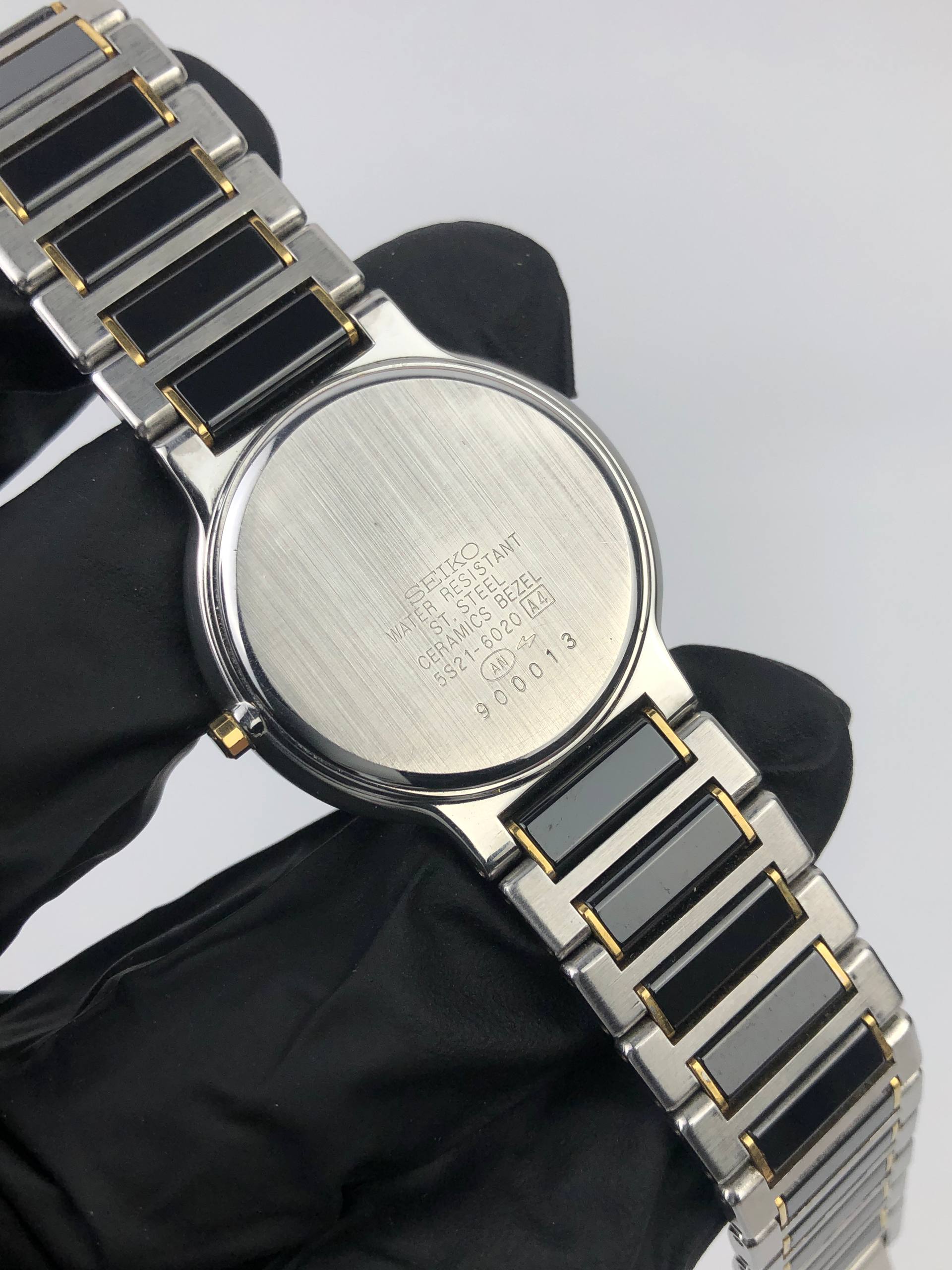 SEIKO DOLCE CAL 5S21 CERAMIC BEZEL & BRACELET - Gambar 9