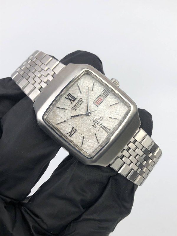 SEIKO LM SPECIAL 23 JEWELS TV DIAL CROSSHATCH DIAL AUTOMATIC DAY-DATE - Gambar 4