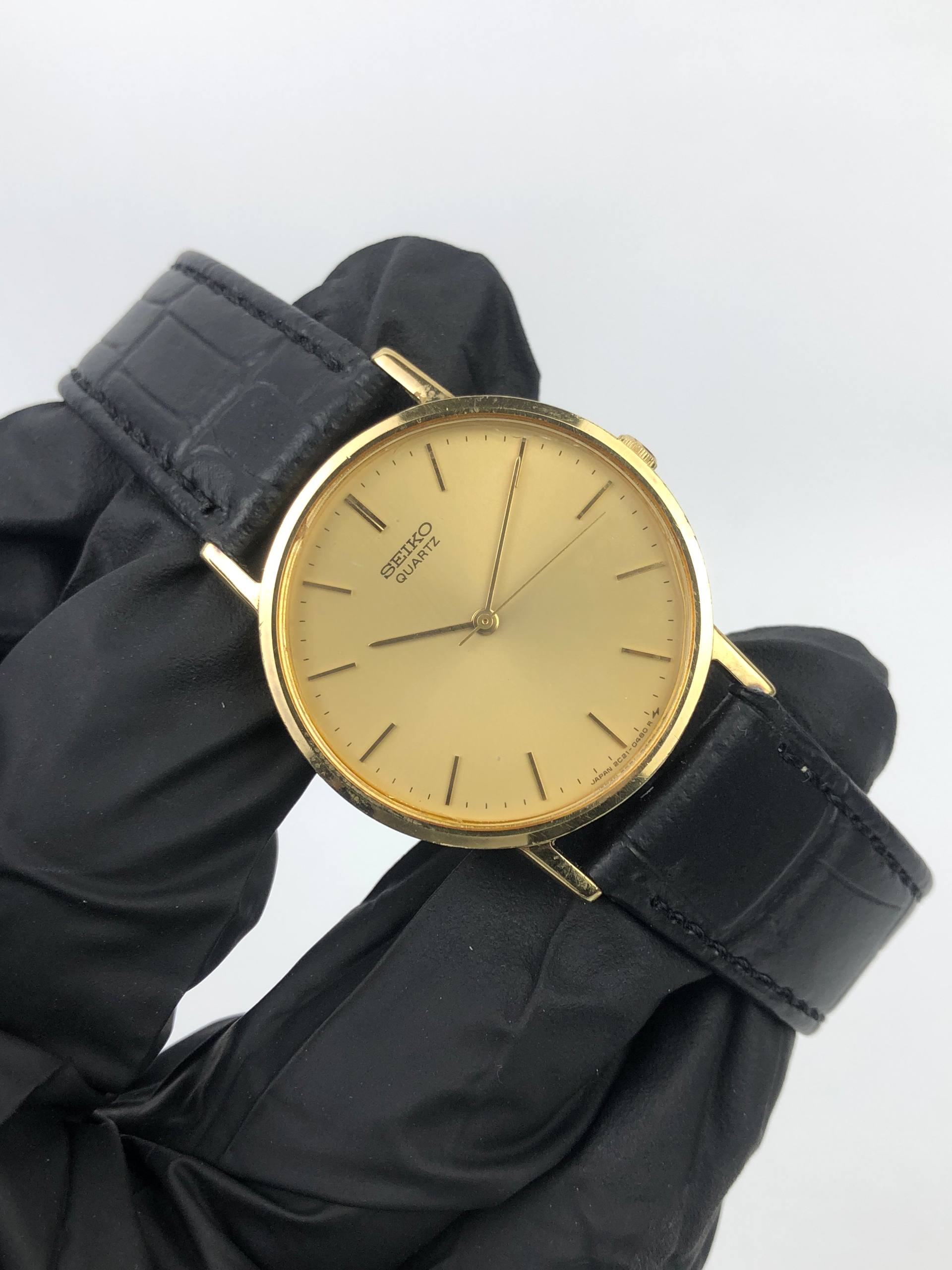 DRESSWATCH SEIKO CAL 2C21 DULL GOLD TONE - Gambar 4