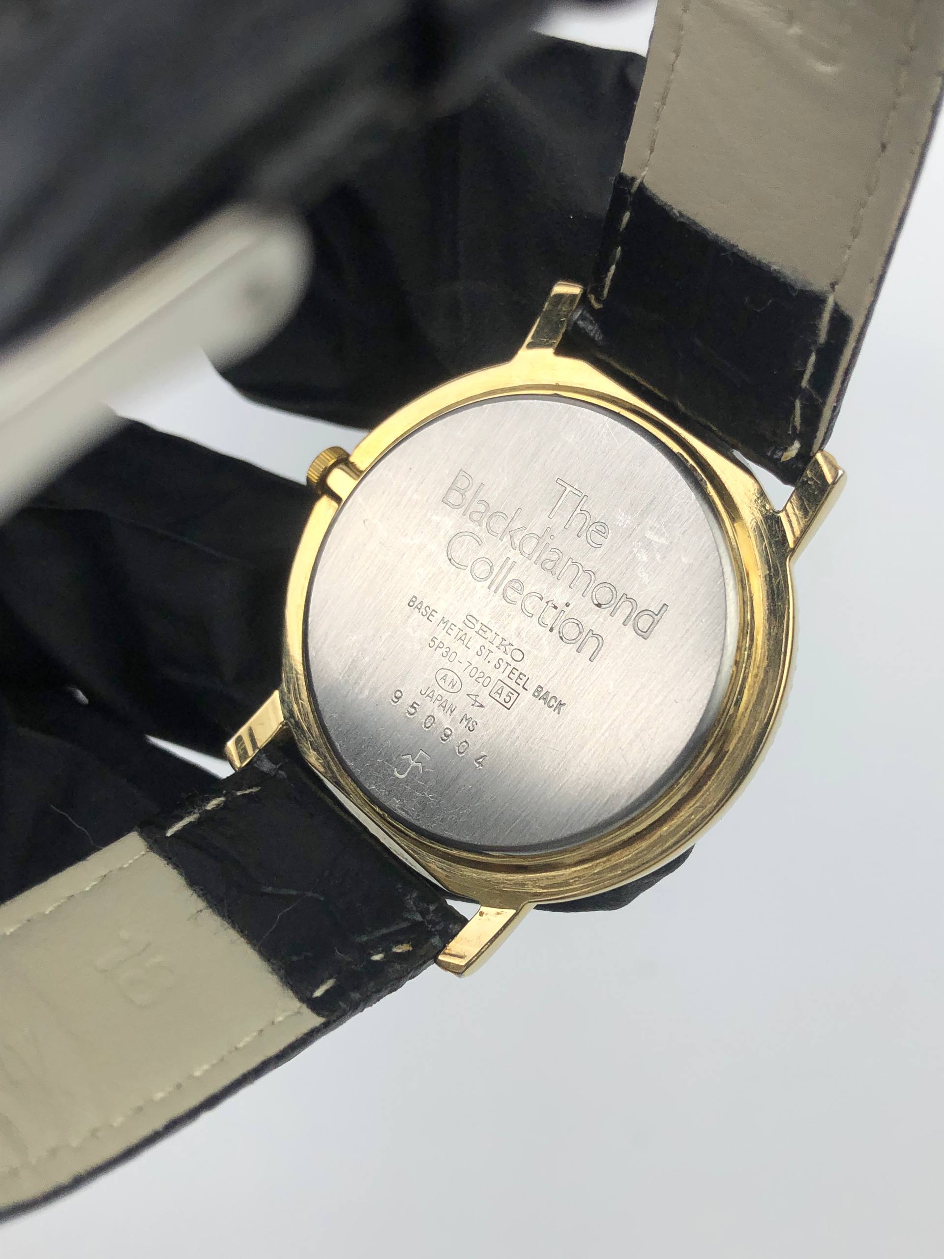 SEIKO THE BLACK DIAMOND COLLECTION CAL 5P30 GREY ROMAN DIAL - Gambar 7