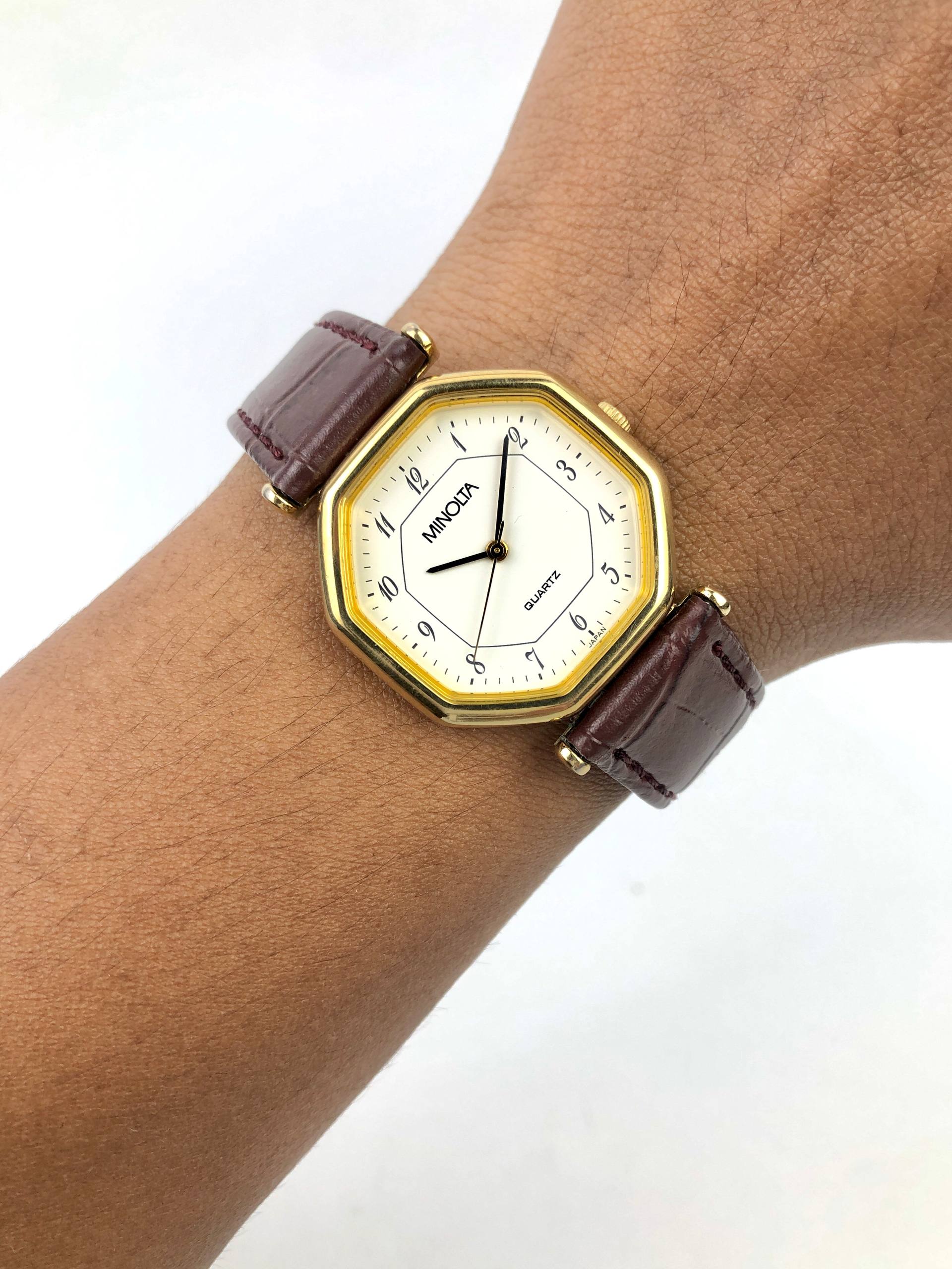 MINOLTA OCTAGON JAPAN QUARTZ MAN SIZE