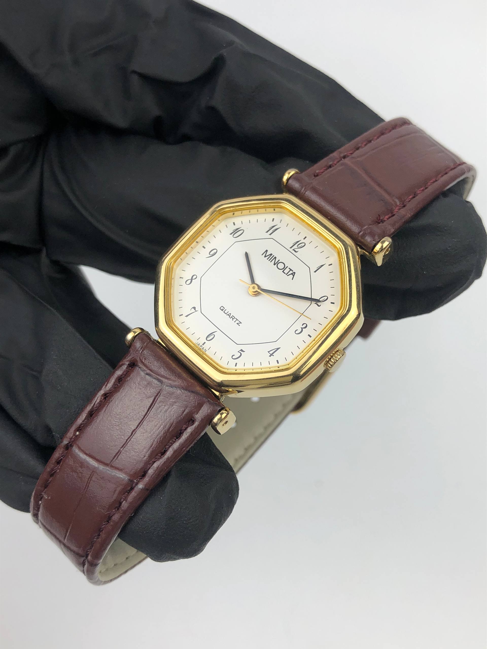 MINOLTA OCTAGON JAPAN QUARTZ MAN SIZE - Gambar 3