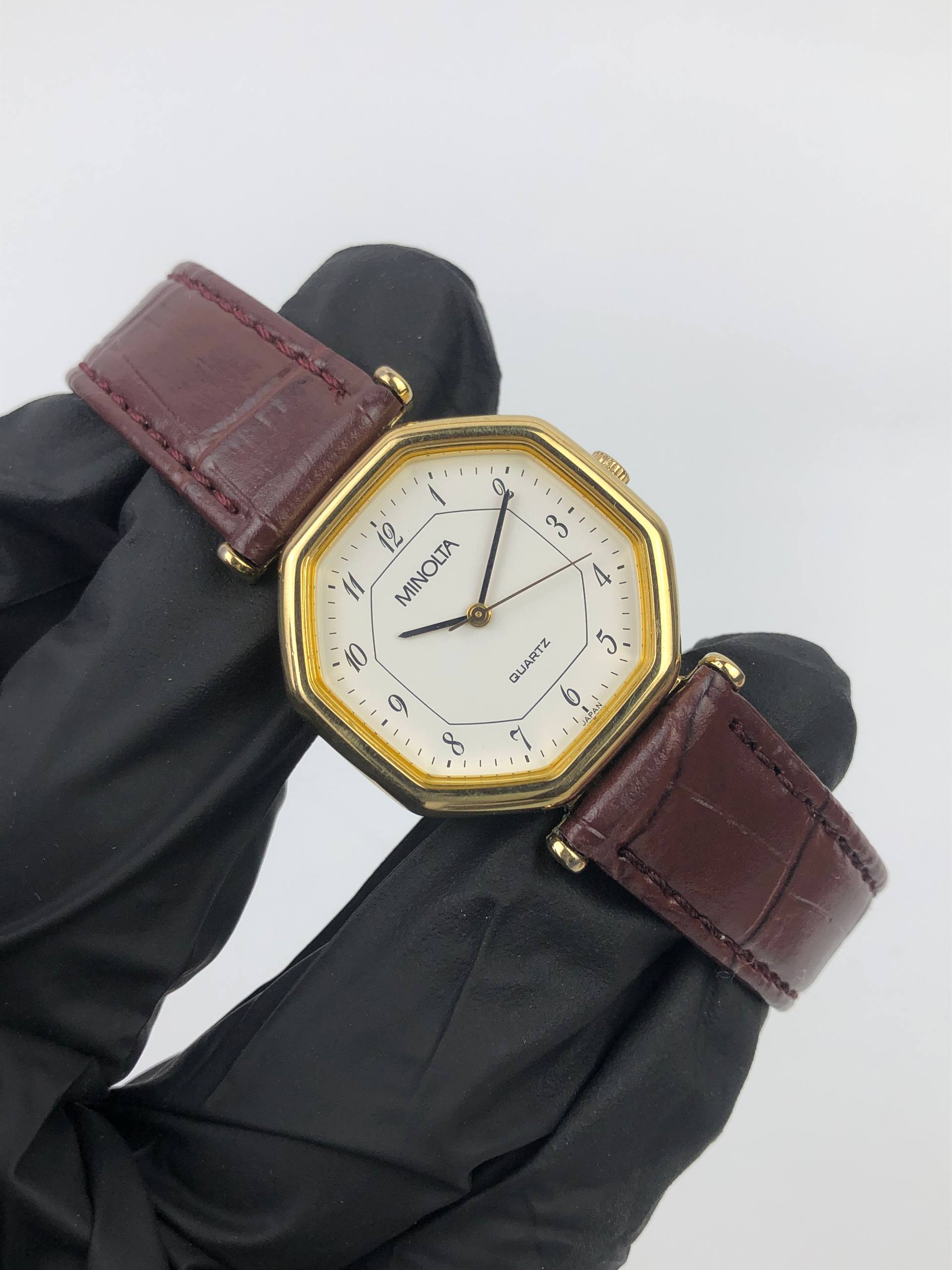 MINOLTA OCTAGON JAPAN QUARTZ MAN SIZE - Gambar 4