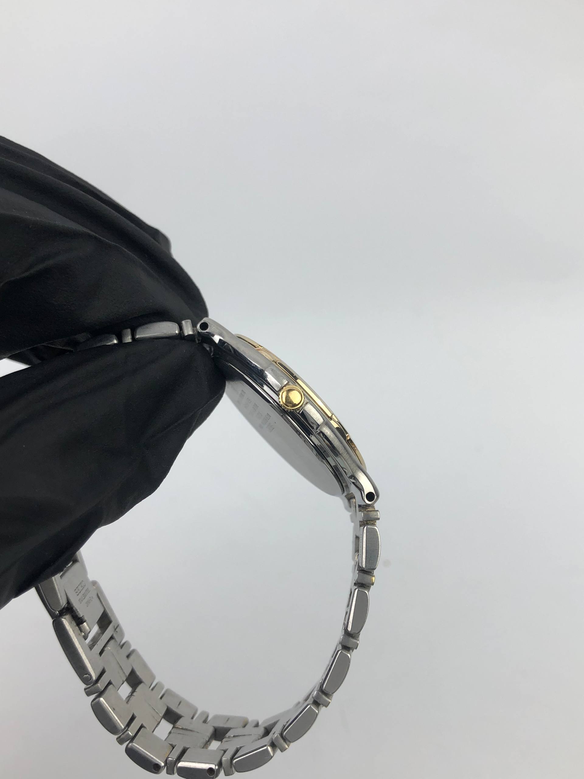 SEIKO DOLCE CAL 5E31 TWOTONE ROMAN DIAL - Gambar 5