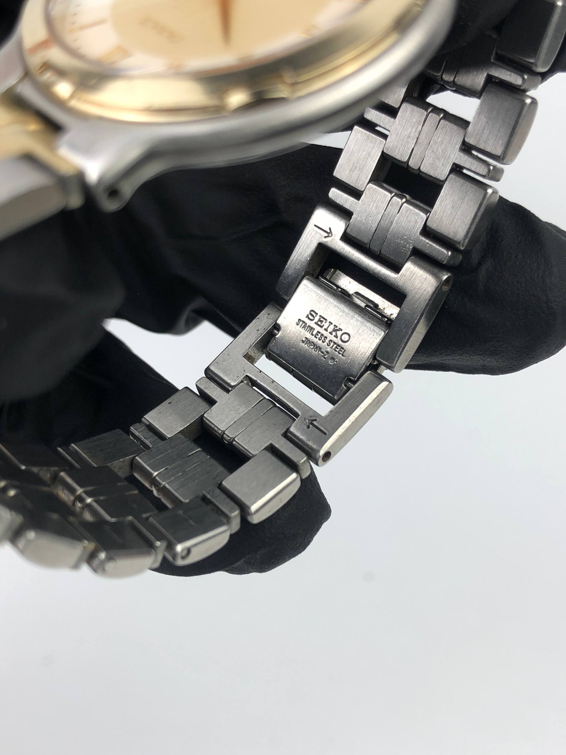 SEIKO DOLCE CAL 5E31 TWOTONE ROMAN DIAL - Gambar 7