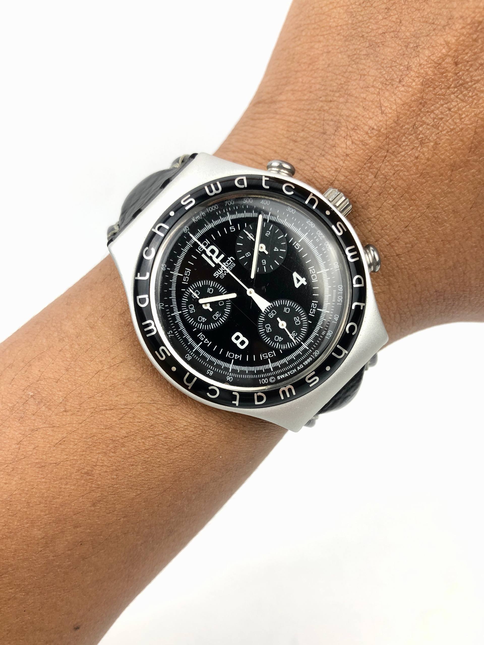FULLSET SWATCH IRHONY CHRONOGRAPH ALL ORIGINAL - Gambar 2