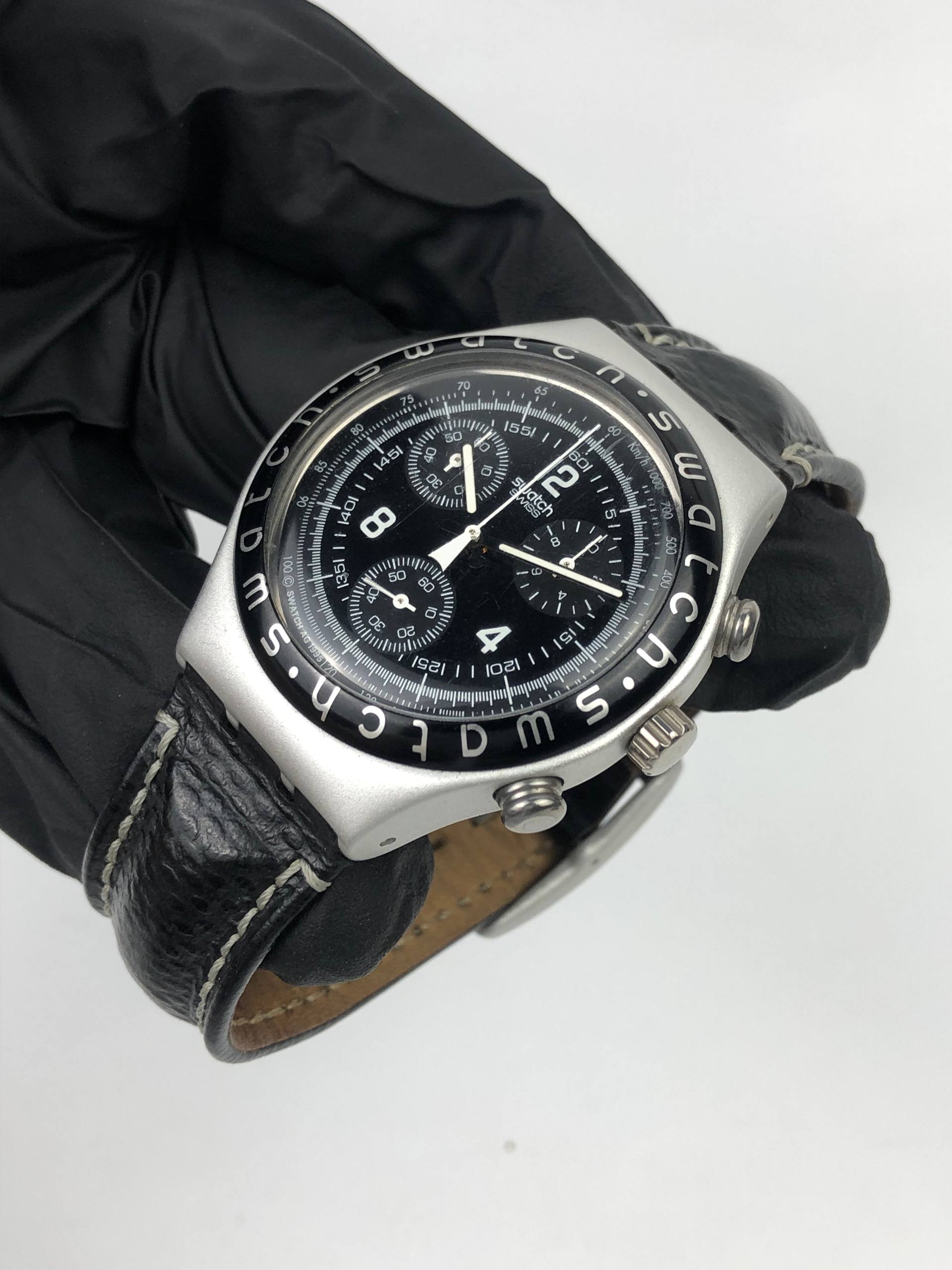 FULLSET SWATCH IRHONY CHRONOGRAPH ALL ORIGINAL - Gambar 4