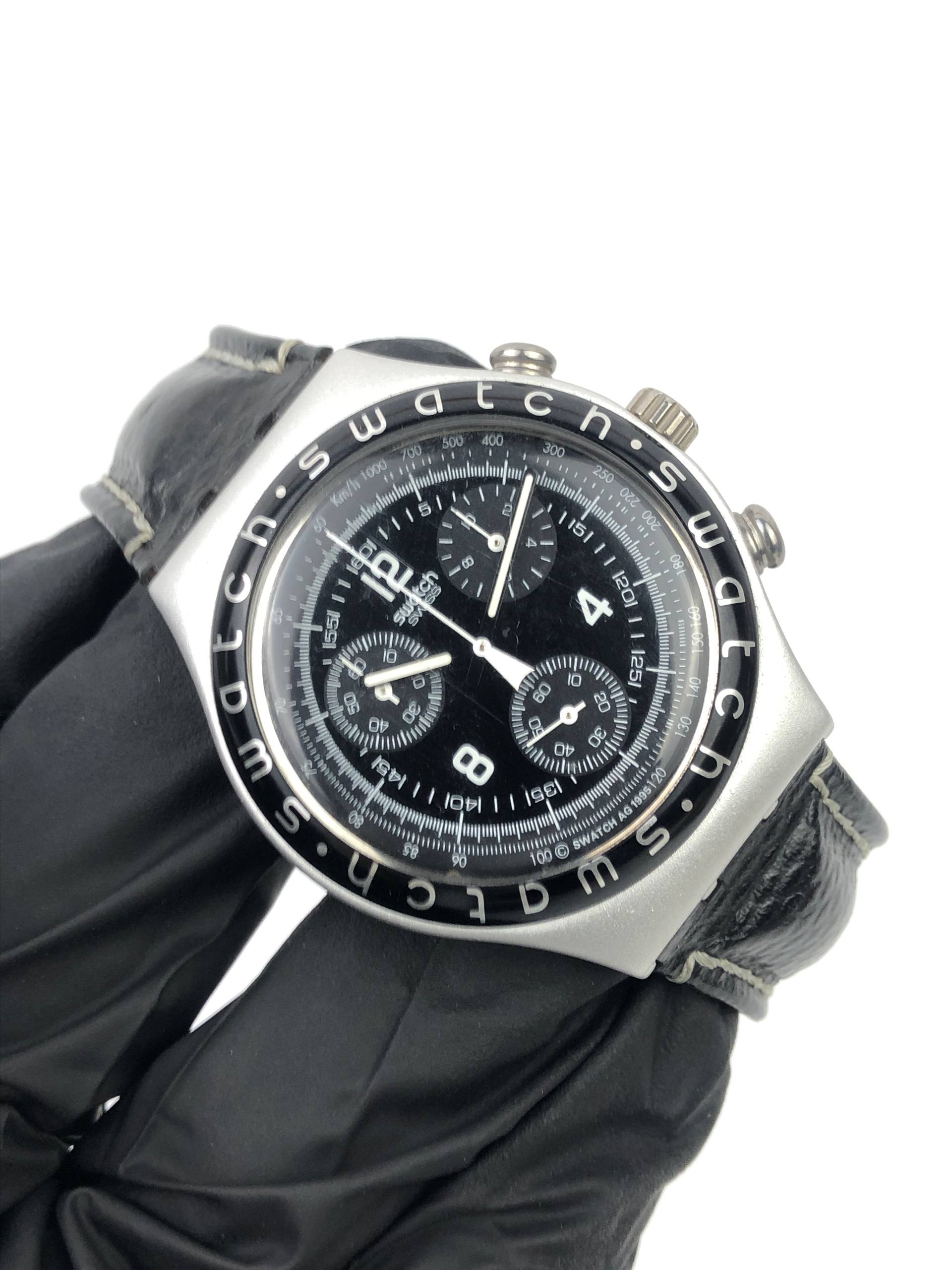 FULLSET SWATCH IRHONY CHRONOGRAPH ALL ORIGINAL - Gambar 5