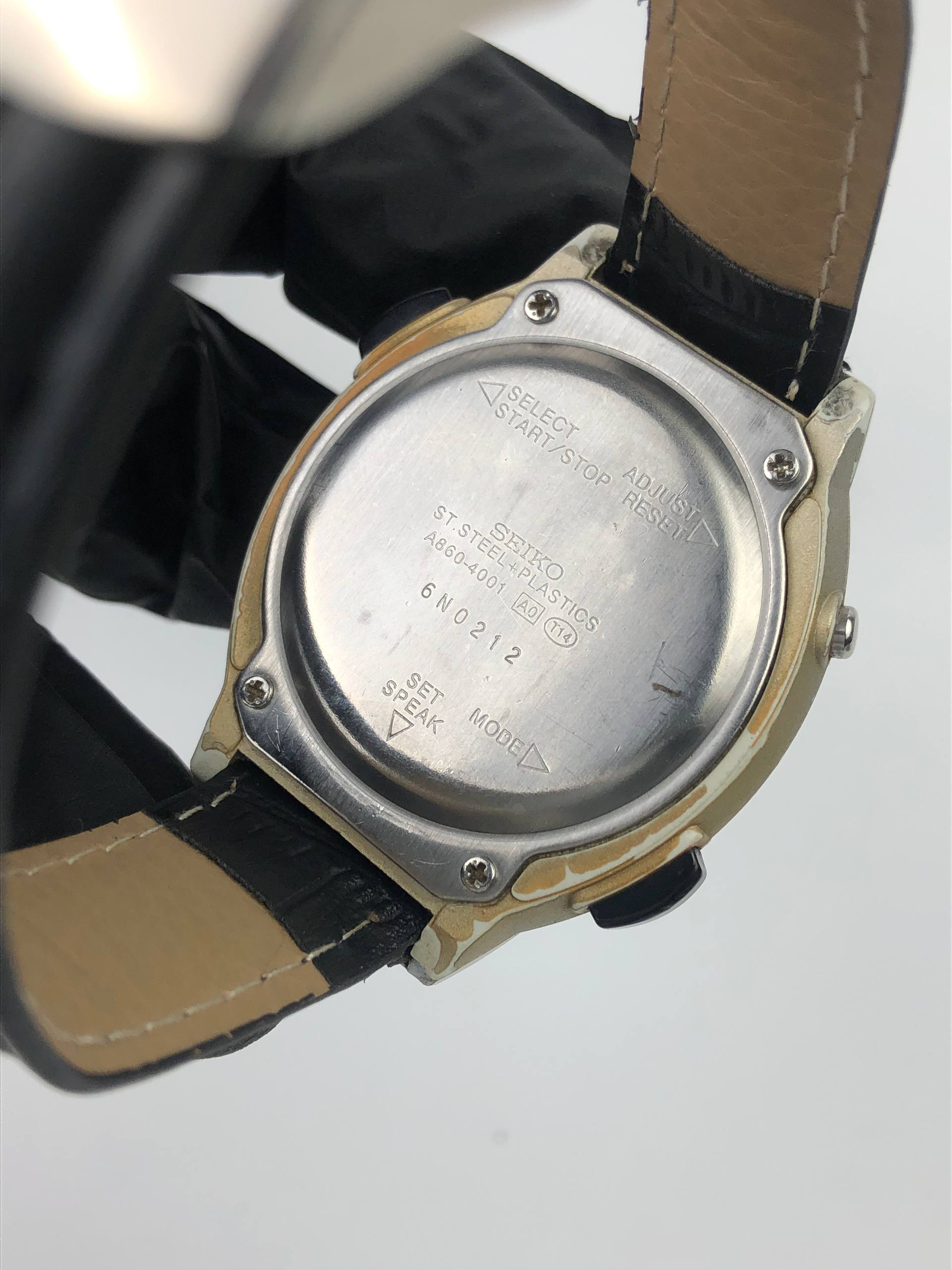 SEIKO TALKING WATCH CAL A860 VINTAGE - Gambar 7