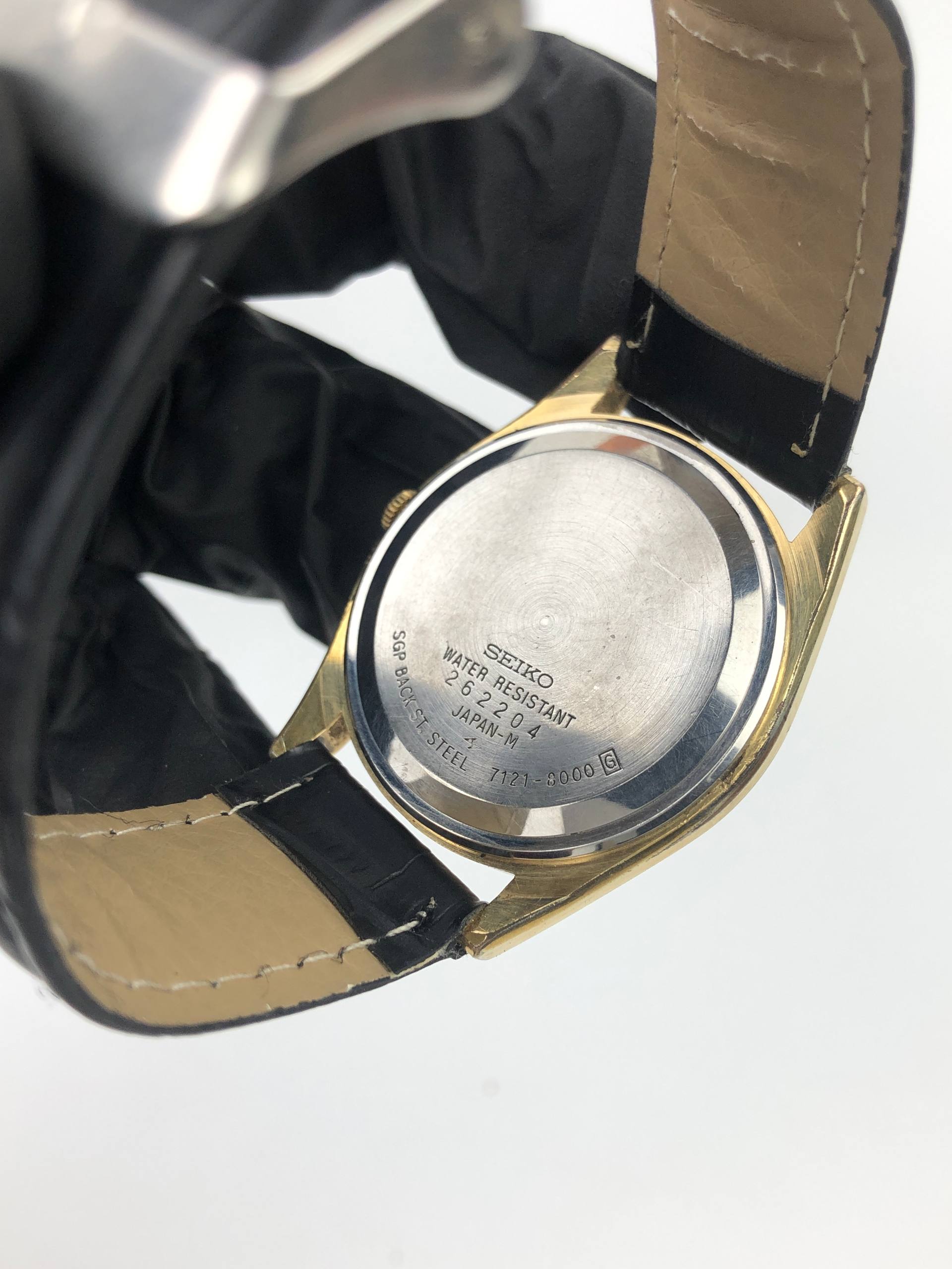 SEIKO QUARTZ CAL 7121 ARABIC DIAL C SHAPE CASE - Gambar 7
