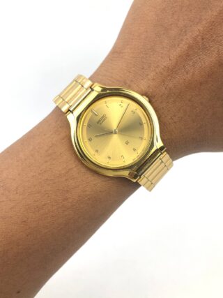 SEIKO SX QUARTZ CAL V701 GOLD TONE